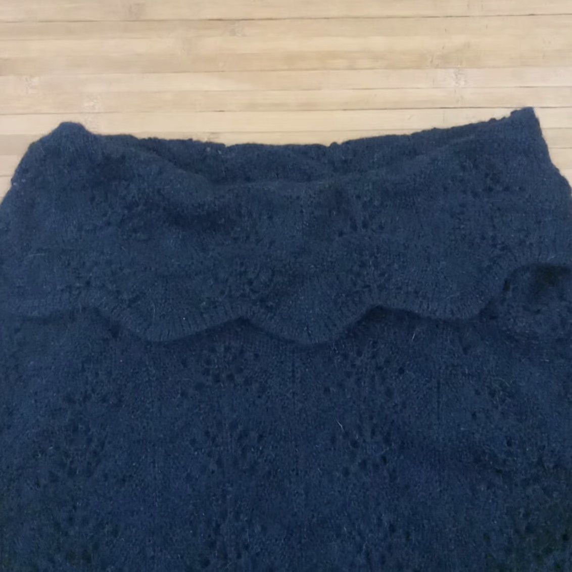 VINTAGE Alicia Overby Mohair Wool Nylon Blend Sweater Fits Small Womens S Black Pullover Knit 90s