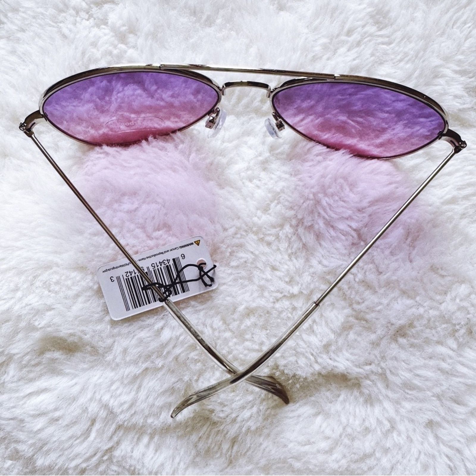 Other Rosalia Purple Full Rim Aviator Sunglasses Size ONE SIZE - 10 Thumbnail