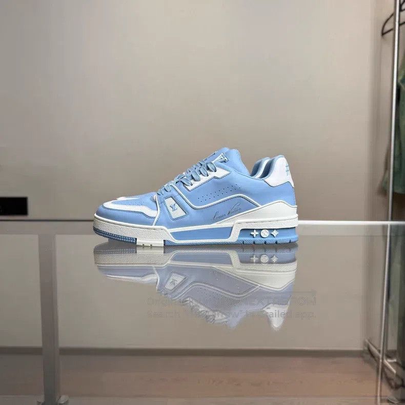Louis Vuitton Louis Vuitton Trainer Sky Blue shoes Size US 7.5 / EU 40-41 - 5 Thumbnail