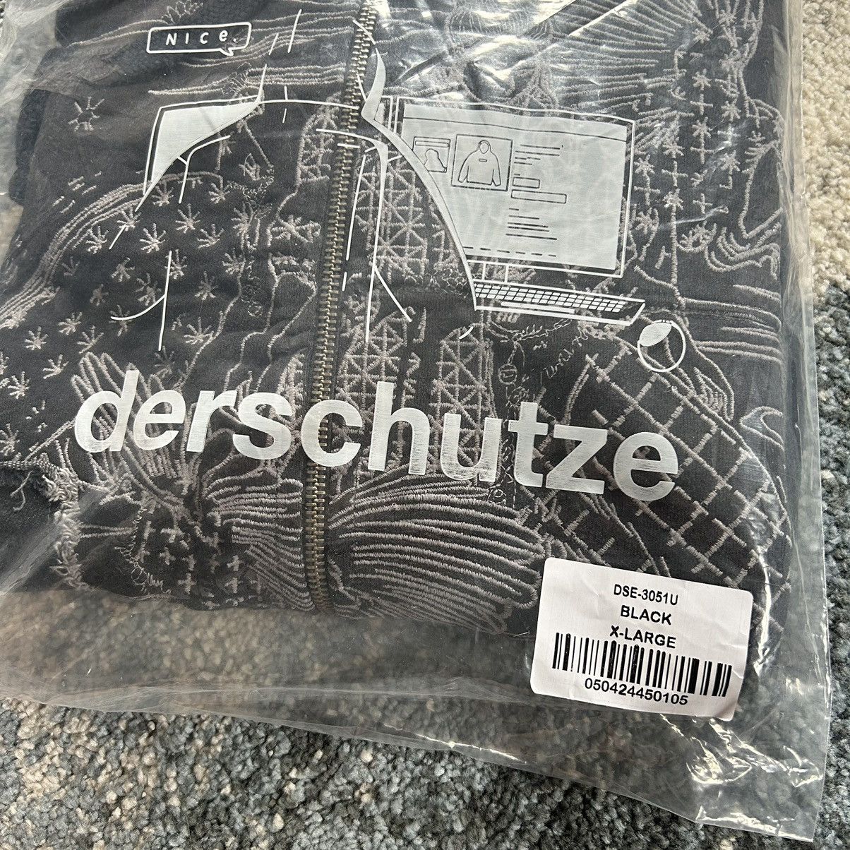 Derschutze BORO SASHiKO ZiP UP HOODiE SWEATSHiRT PATCHWORK Size US XL / EU 56 / 4 - 10 Thumbnail
