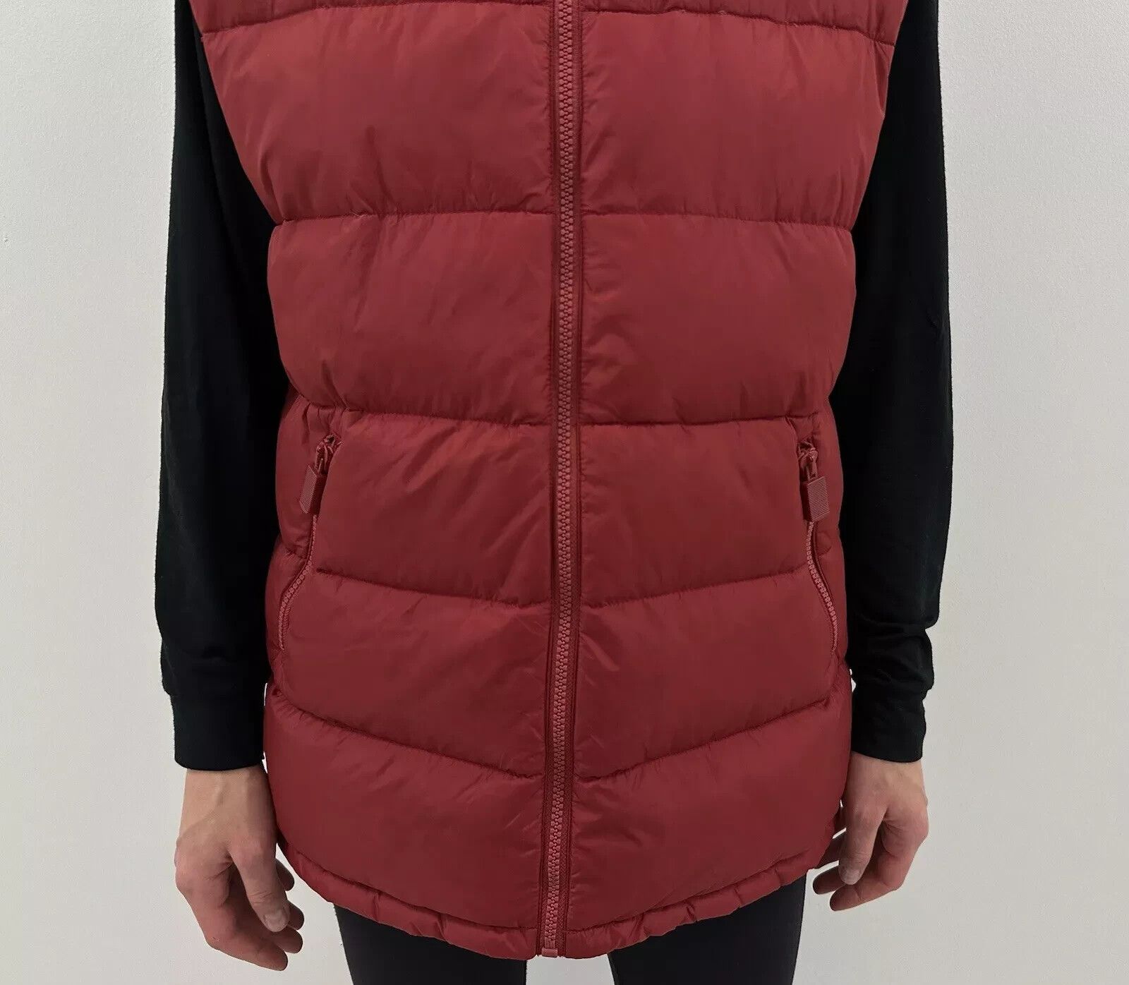 Aspesi DDP Alberto Aspesi Womens Down Vest Jacket Red Zip Size XL / US 12-14 / IT 48-50 - 7 Thumbnail