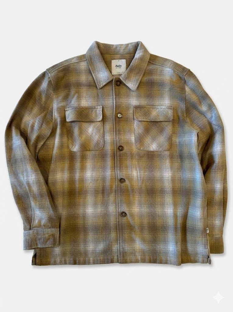 Katin Katin Plaid Wool-Blend Shirt Jacket Size US L / EU 52-54 / 3 - 1 Thumbnail