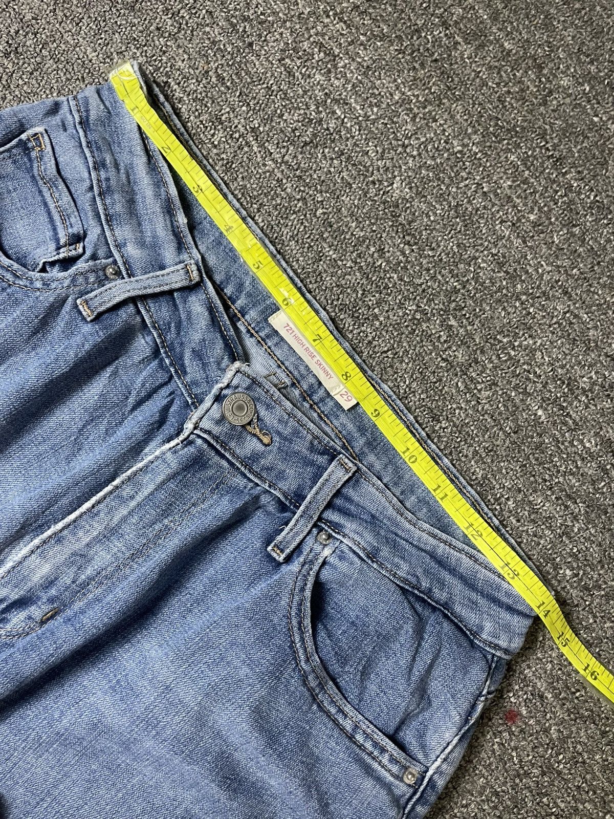 Levi's × Vintage Vintage LEVIS High Rise Skinny Denim Jeans (117) Size US 28 / EU 44 - 4 Thumbnail