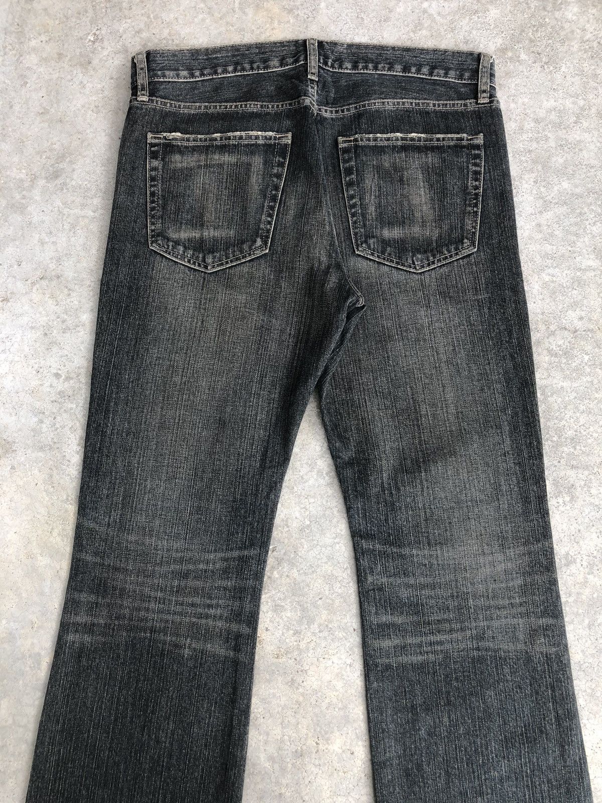 If Six Was Nine Japanese Uniqlo Flared Jeans Distressed Jeans Broken Denim Size US 34 / EU 50 - 8 Thumbnail