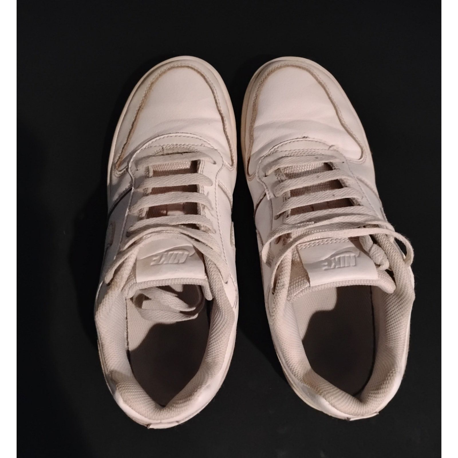 Nike (8) Nike Ebernon White Leather Low Cut Sneakers Size US 8 / IT 38 - 3 Thumbnail