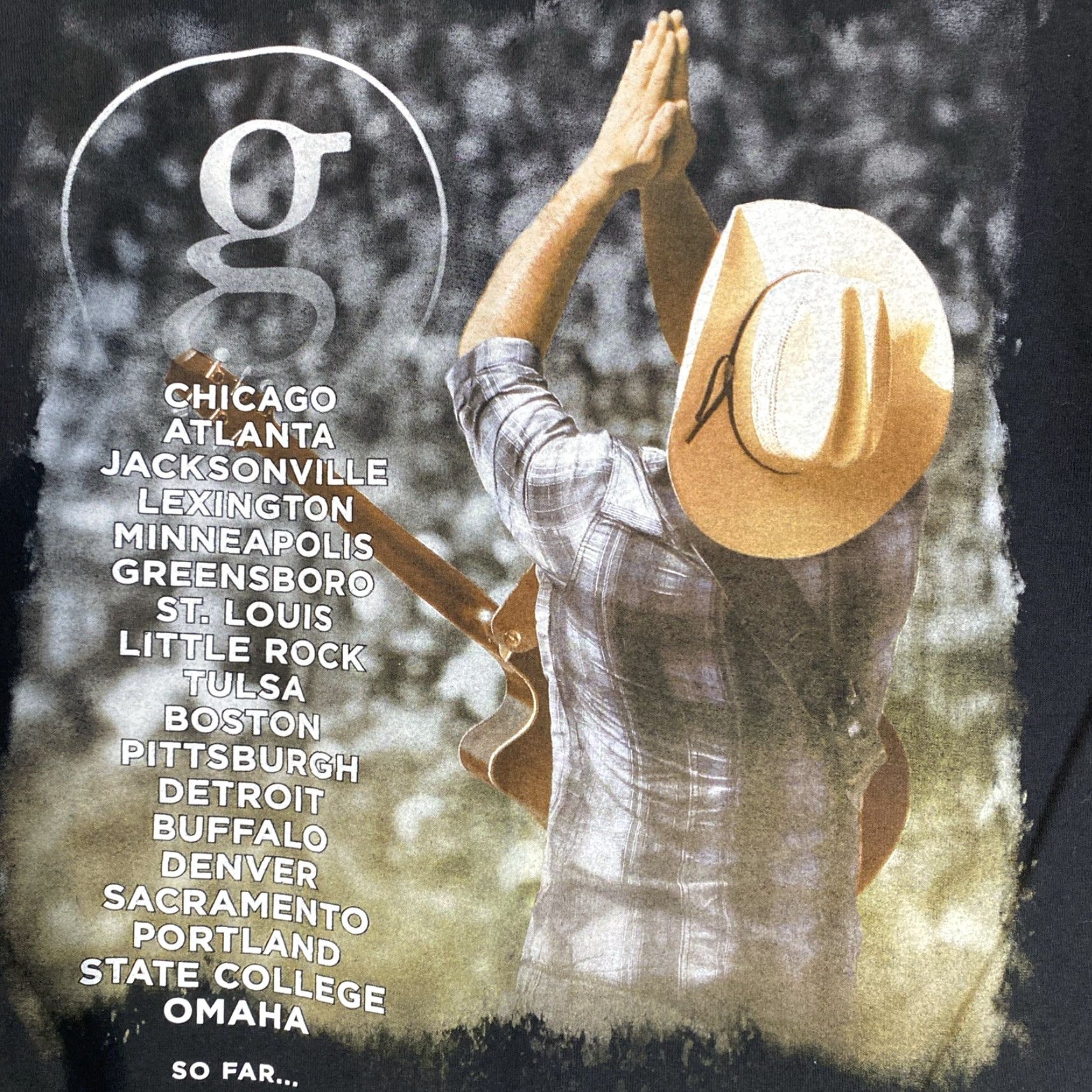 Hanes Garth Brooks Tour T Shirt World Tour 2015 Mens M Hanes Black Short Sleeve Music Band Shirt Size US M / EU 48-50 / 2 - 4 Thumbnail