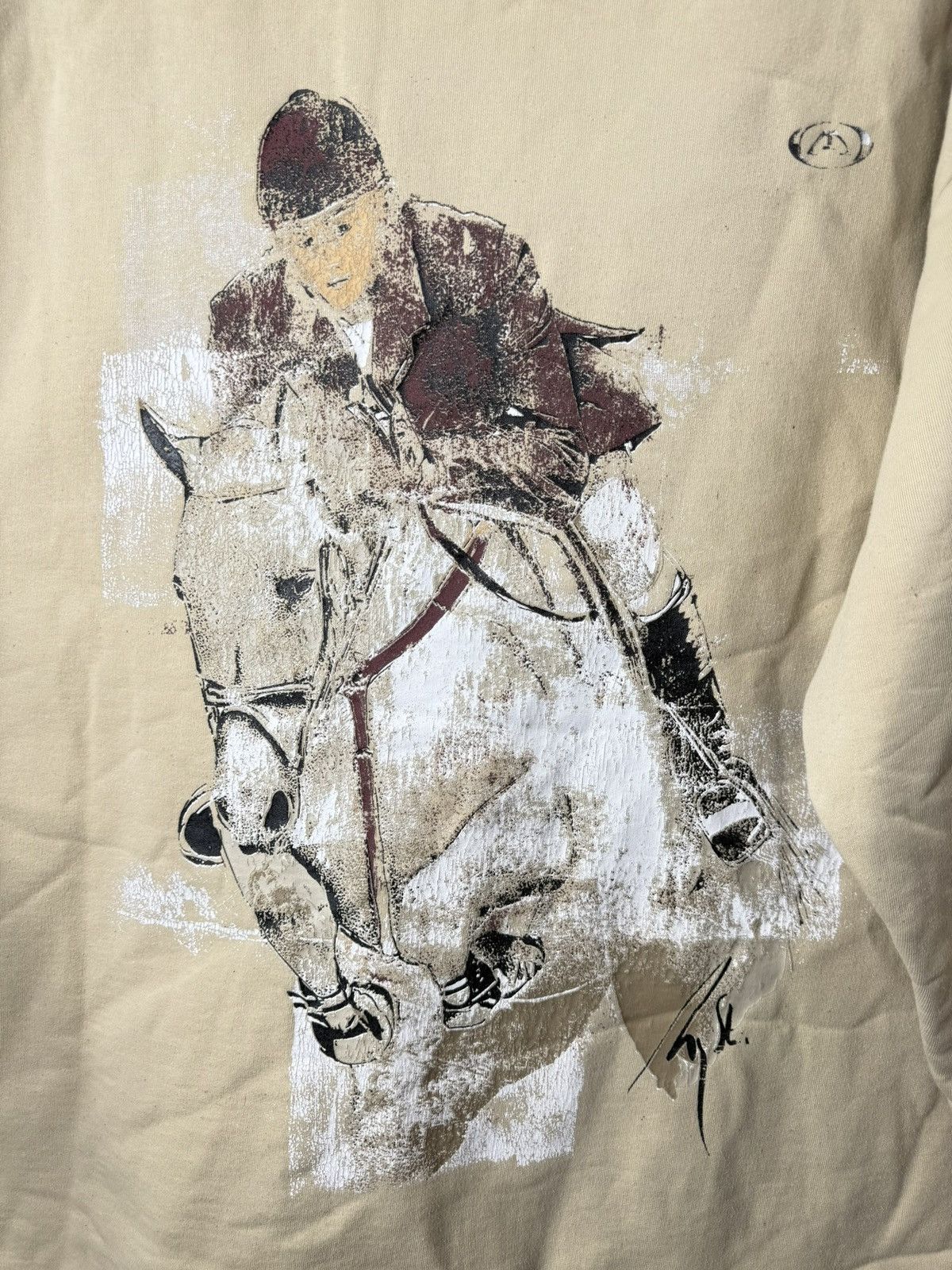 Cowboy Equipment Rare! Vintage 90’s Mystic Horse Rider Equestrian Sweatshirt Size US L / EU 52-54 / 3 - 9 Thumbnail