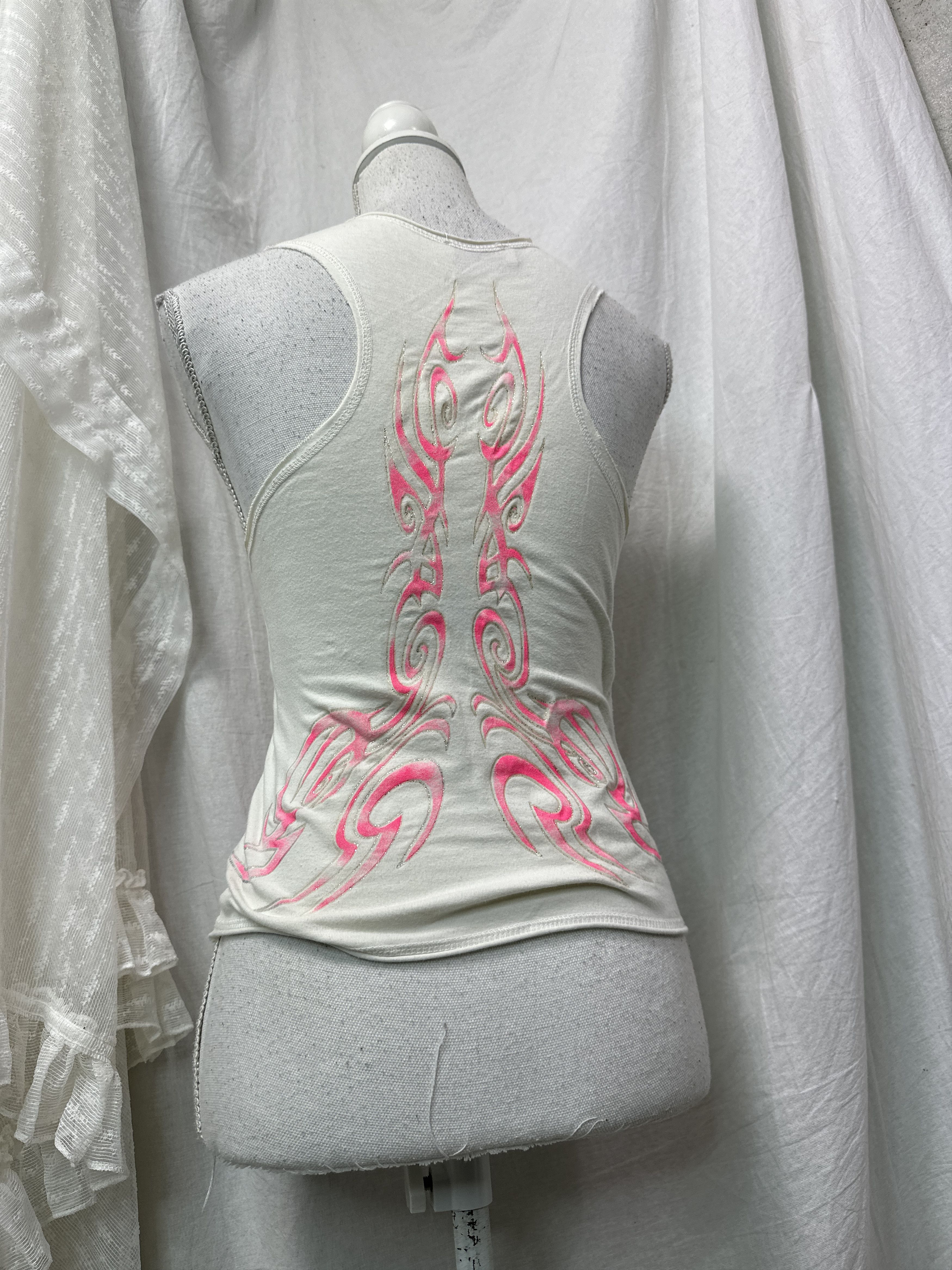 Vintage Vintage Streetwear Printed Tribal Tank Top Y2K Size S / US 4 / IT 40 - 2 Thumbnail