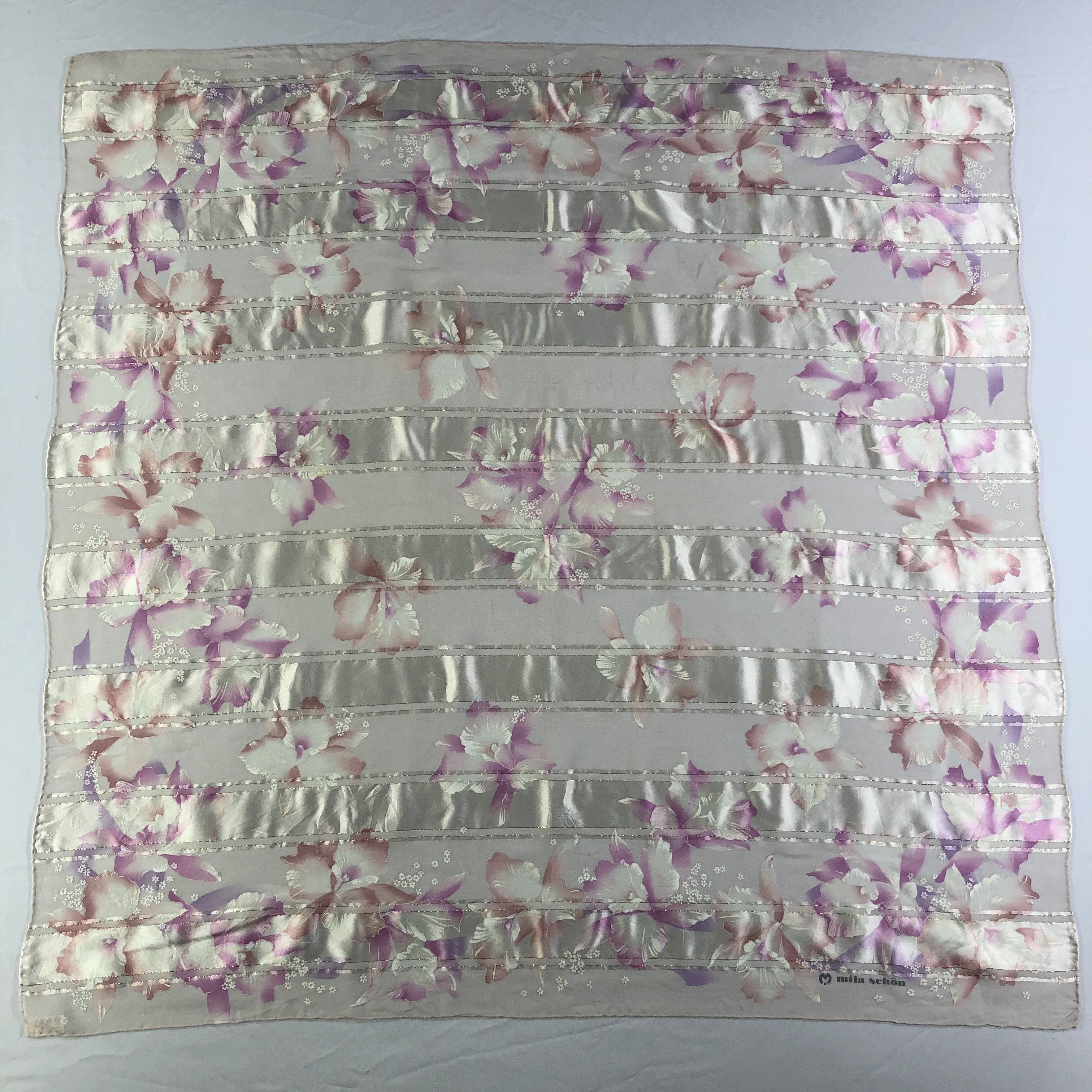 Mila Schon × Vintage Vintage Mila Schon Silk Scarf Size ONE SIZE - 2 Thumbnail