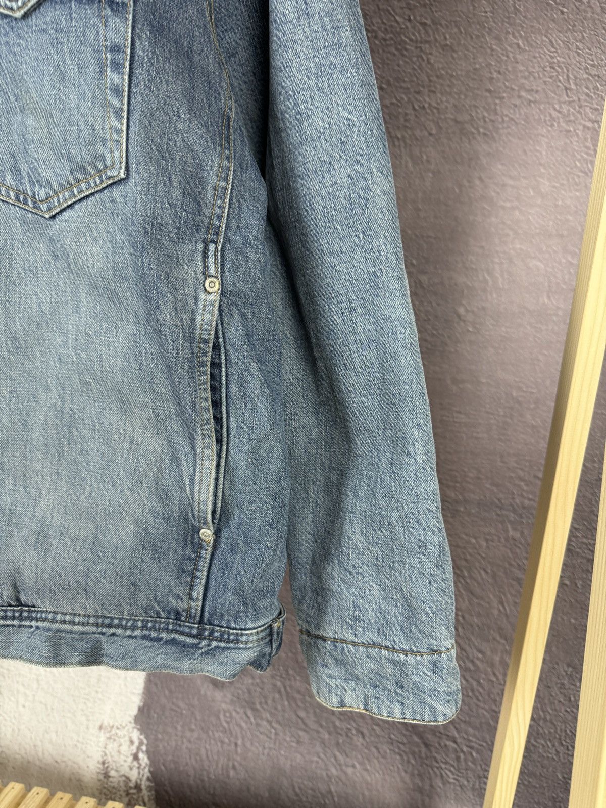 Oakley Vintage y2k Oakley Lined Sherpa Denim Jacket Four Pocket Size US L / EU 52-54 / 3 - 7 Thumbnail