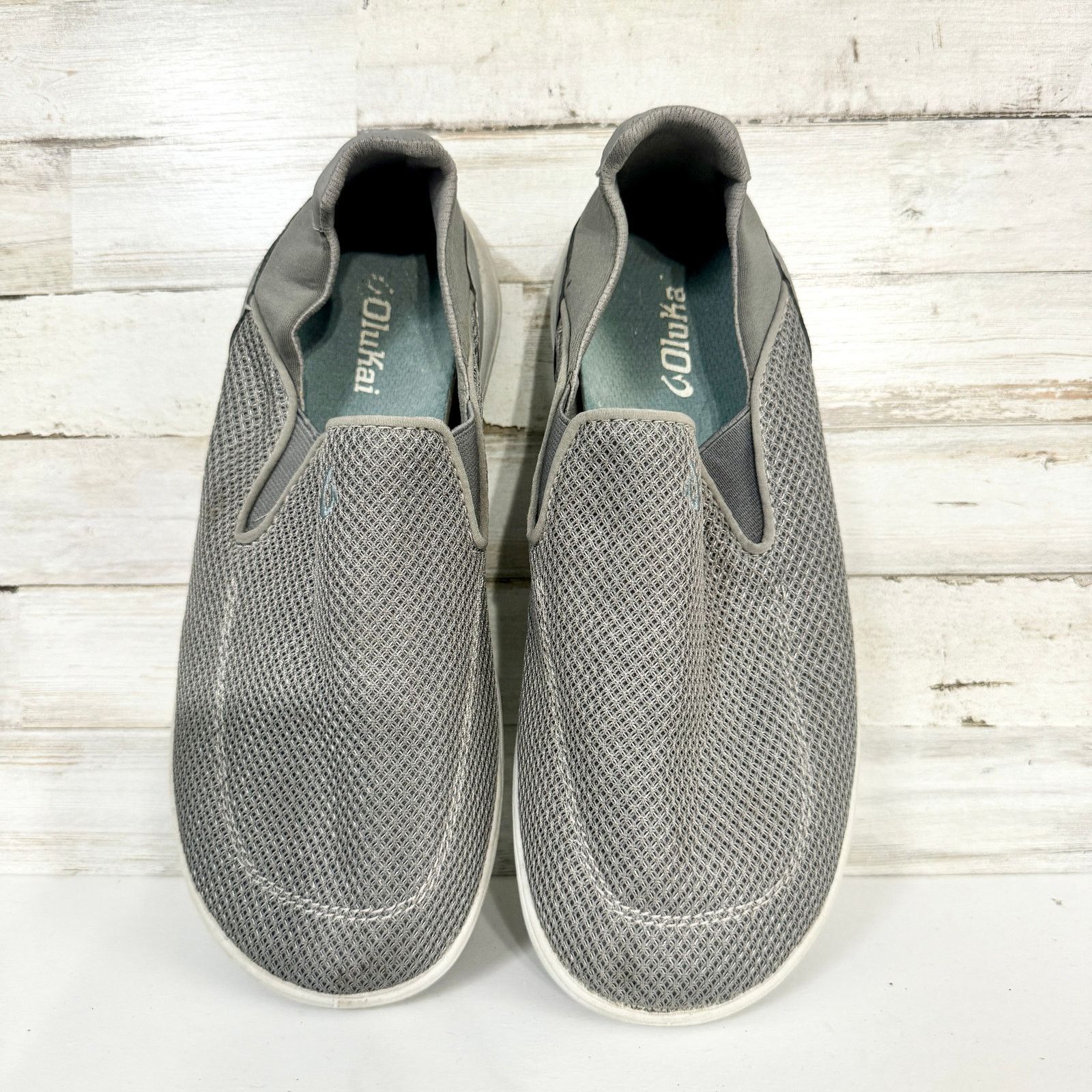Olukai Olukai Men's Nohea Pae Slip On Shoes Fog Gray Size 8 Size US 8 / EU 41 - 2 Thumbnail