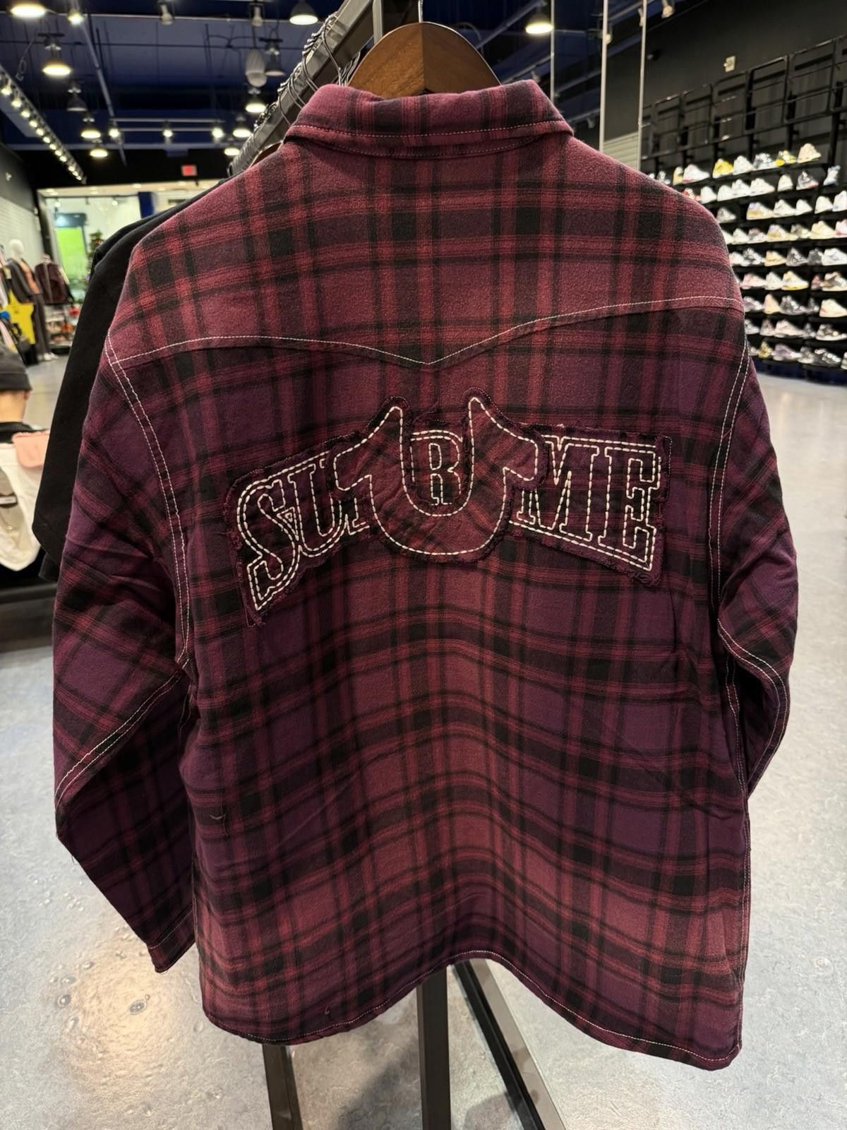 Supreme Supreme x True Religion Quilted Plaid Flannel 'Purple' XL Size US XL / EU 56 / 4 - 5 Thumbnail