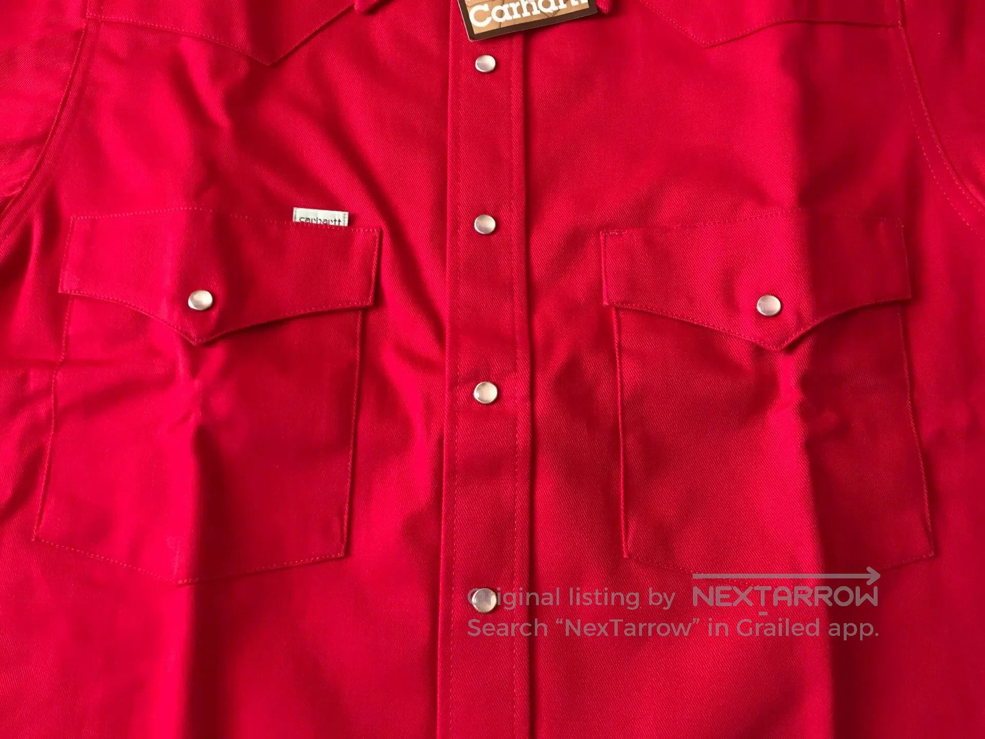 Carhartt Carhartt S01 Red Western Shirt 16×35. Size US M / EU 48-50 / 2 - 4 Thumbnail