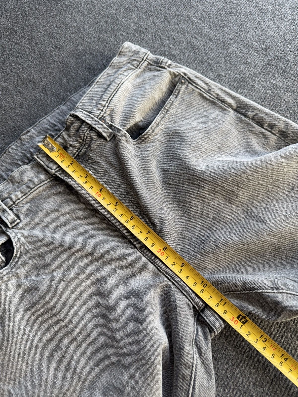 G-Star Y2K G-Star RAW 3301 Slim Faded Grey Denim Jeans W32 L32 Size US 32 / EU 48 - 19 Thumbnail