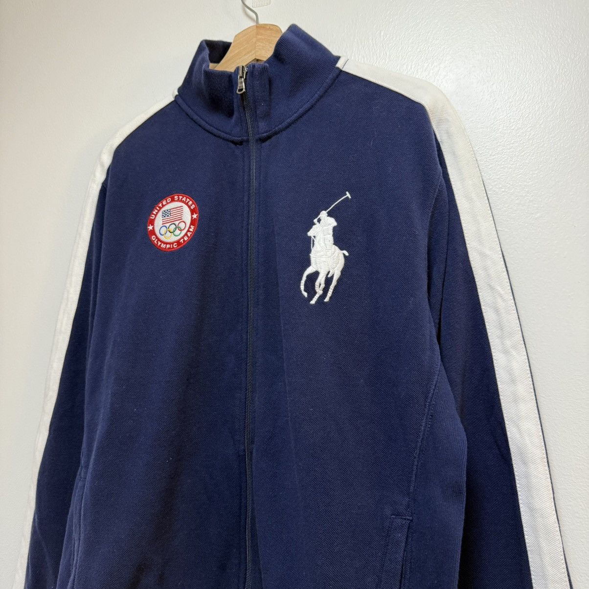 Polo Ralph Lauren Polo Ralph Lauren Zip Up Sweatshirt 2012 Olymoics Size US L / EU 52-54 / 3 - 3 Thumbnail