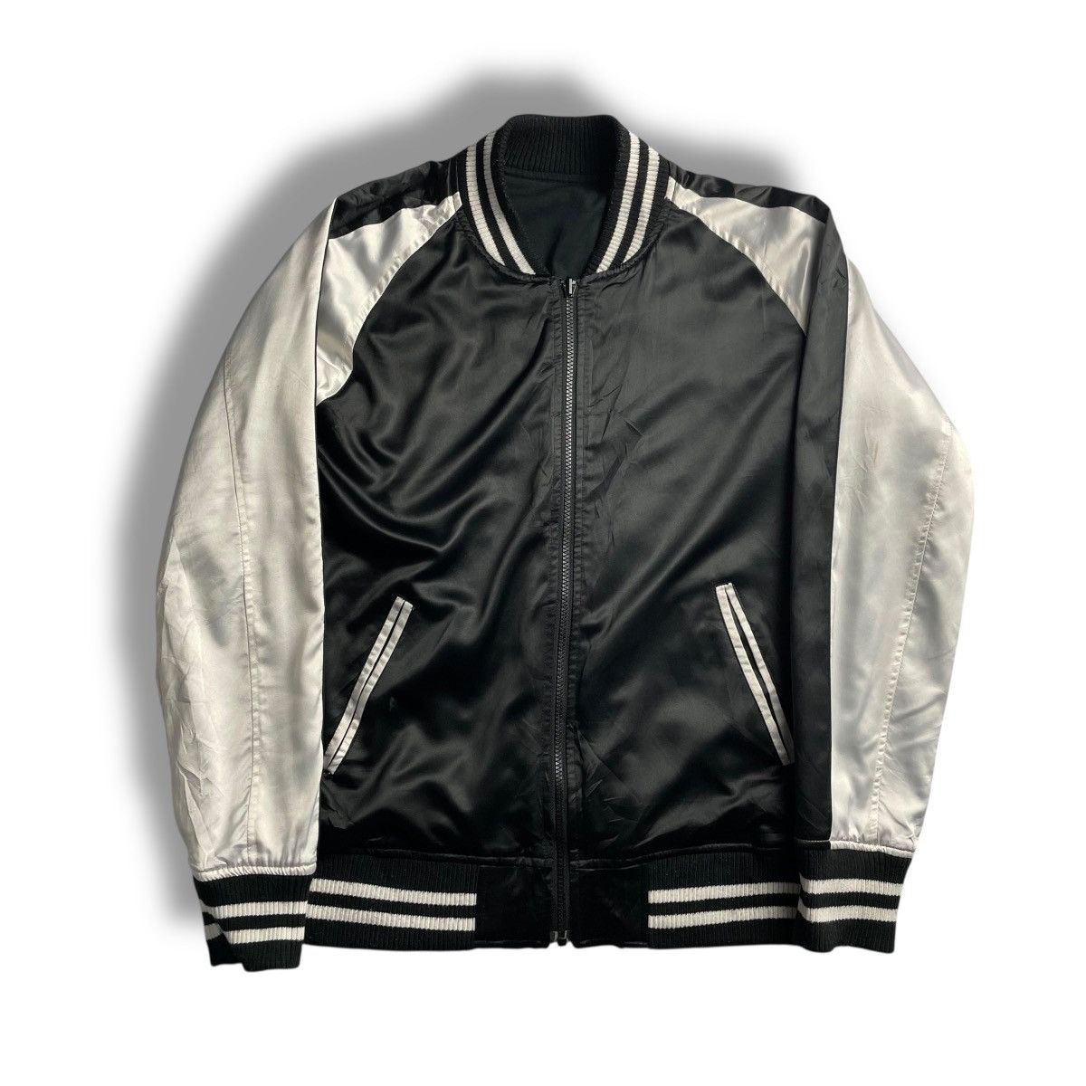 Japanese Brand 🇯🇵 ROUGHNESS TROOP REVERSIBLE BOMBER FLIGHT JACKET Size US M / EU 48-50 / 2 - 1 Thumbnail