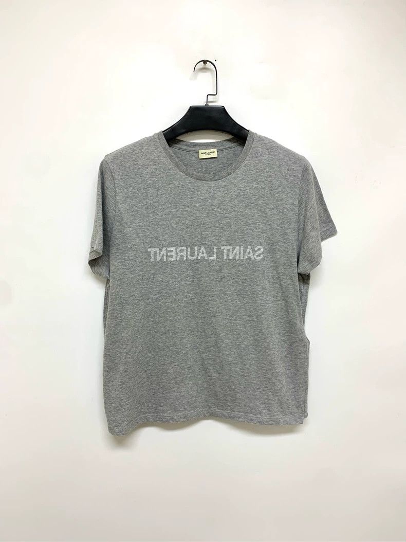 Saint Laurent Paris Saint Laurent Gray chest logo short sleeve 2504-Nextarrow Size US XXL / EU 58 / 5 - 1 Thumbnail