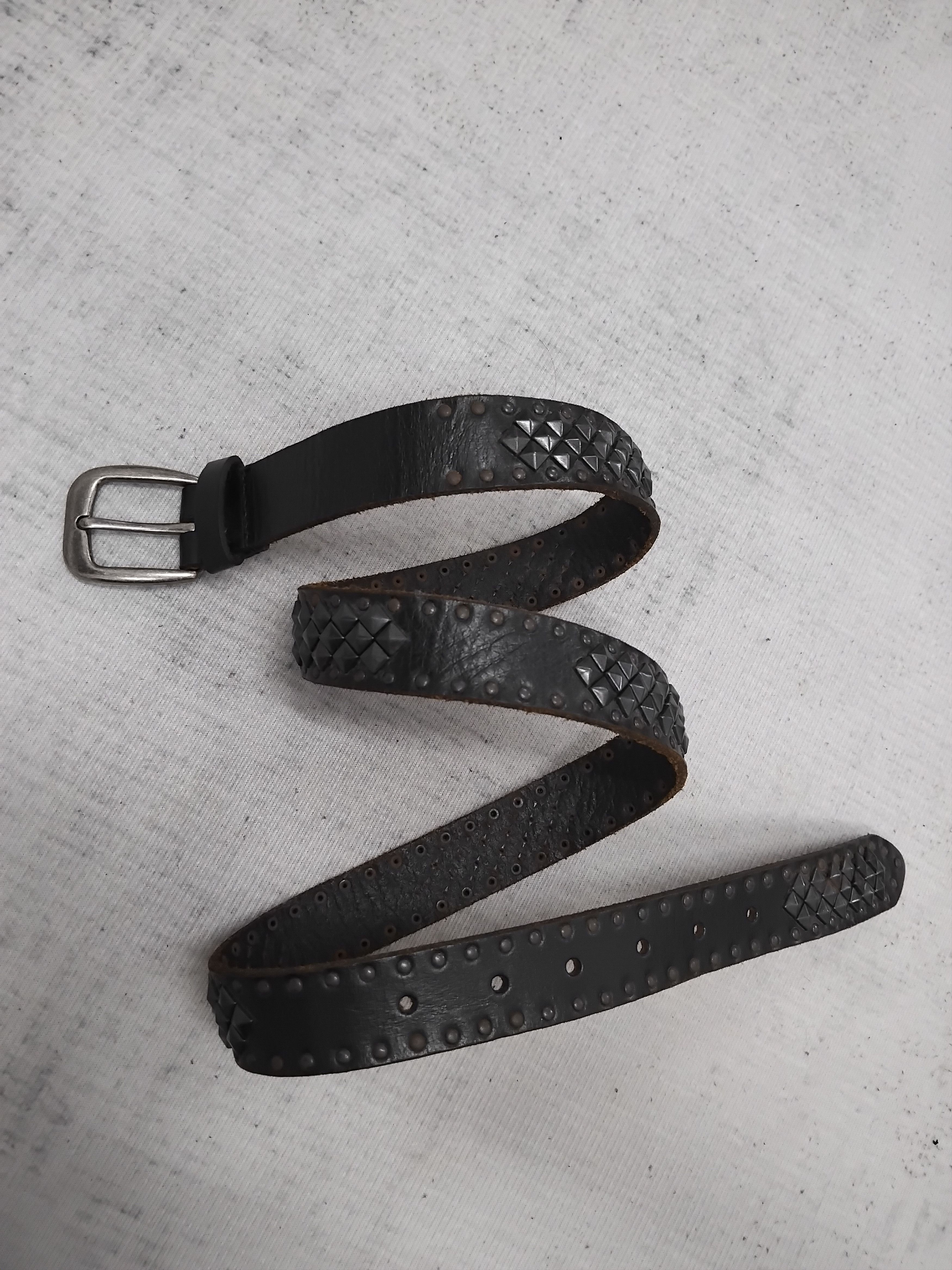 Japanese Brand 💥291295 homme studded punk rock leather belt Size ONE SIZE - 8 Thumbnail