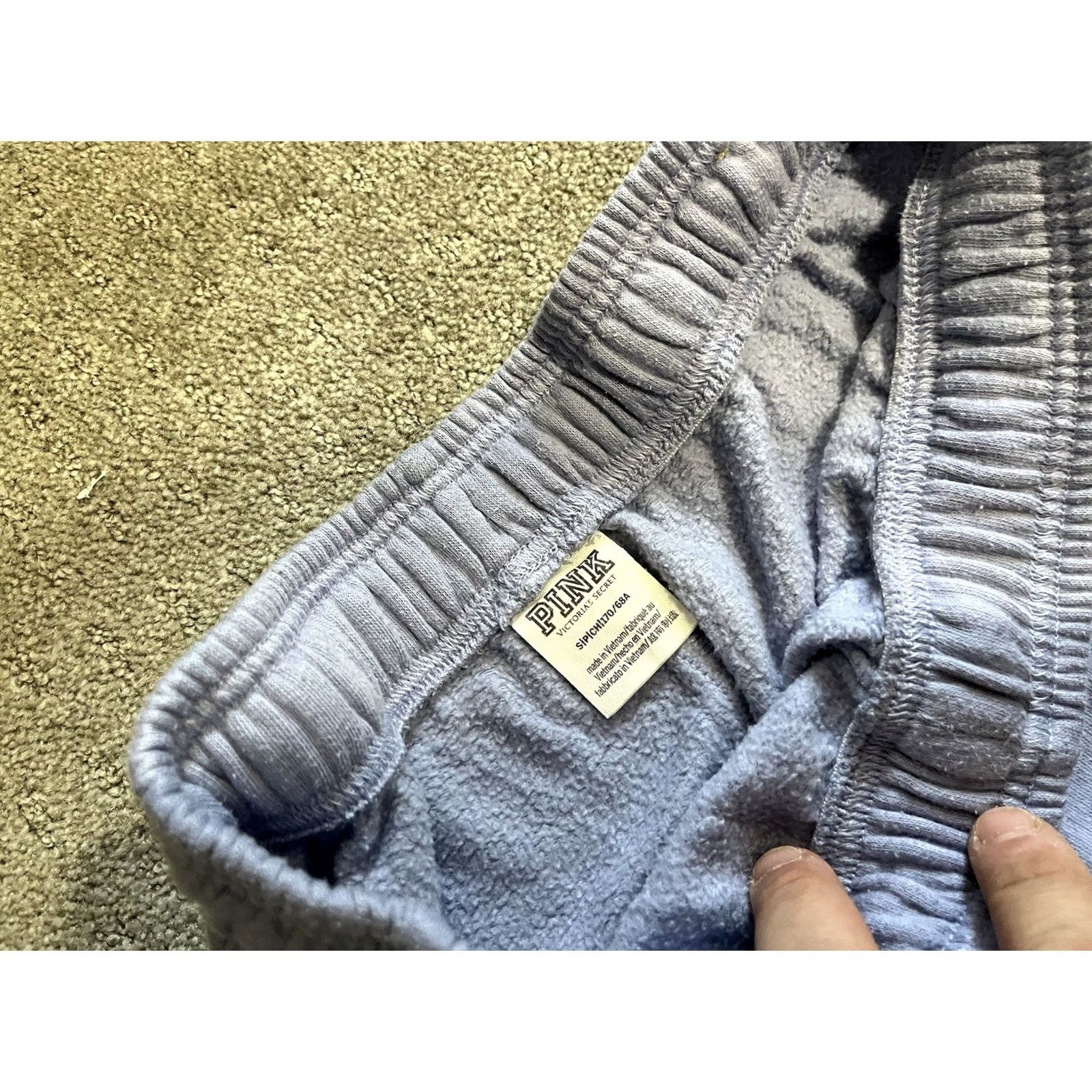Victoria's Secret Victoria's Secret PINK Sweatpants Jogger Women Small Blue Logo Elastic Waist Drawstring Casual Activewear - Regular Size Type XS? Size 28" / US 6 / IT 42 - 5 Thumbnail