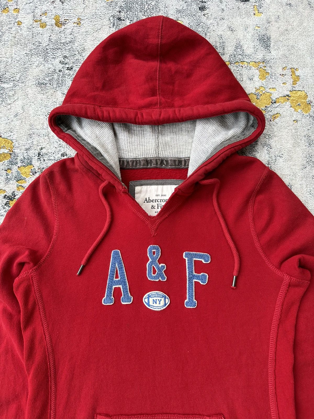 Abercrombie & Fitch IF SIX WAS NINE LGB STYLE DISTRESSED HOODIE ABERCROMBIE Size US S / EU 44-46 / 1 - 2 Thumbnail