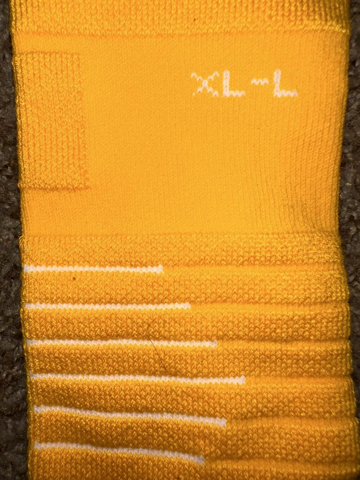 Nike Nike Men`s Elite Yellow Quick Crew Socks 1 Pair Size ONE SIZE - 6 Thumbnail