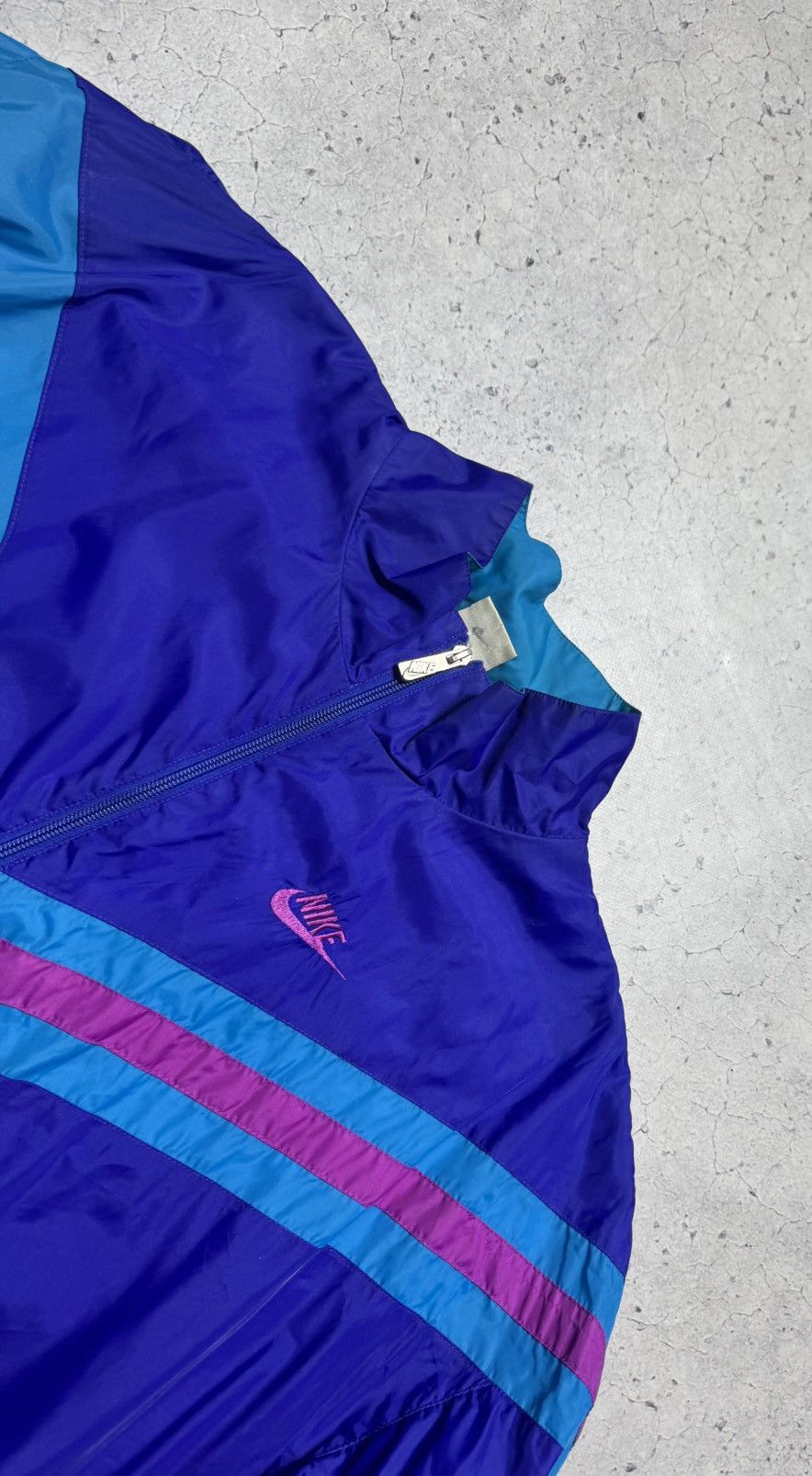 Nike Nike Vintage 80’s Nylon Track Top Jacket Drill Size US XL / EU 56 / 4 - 4 Thumbnail