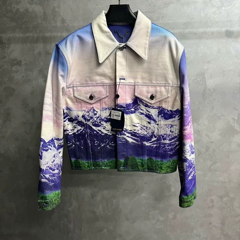 Louis Vuitton Louis Vuitton Landscape print single-breasted long-sleeved Size US M / EU 48-50 / 2 - 1 Thumbnail