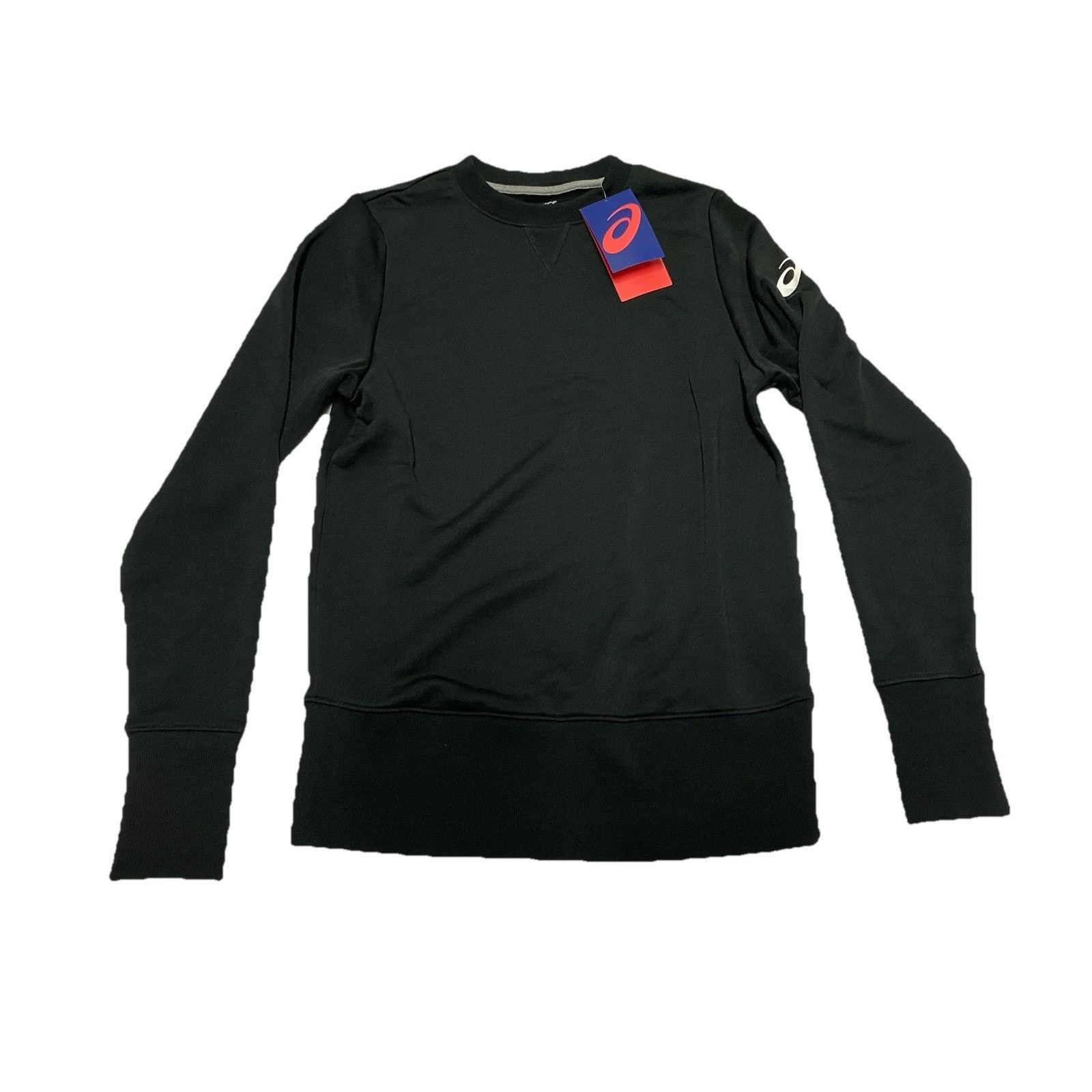 Asics ASICS Womens Crew Sweatshirt Top Tailored Size XS Black Size XS / US 0-2 / IT 36-38 - 1 Thumbnail