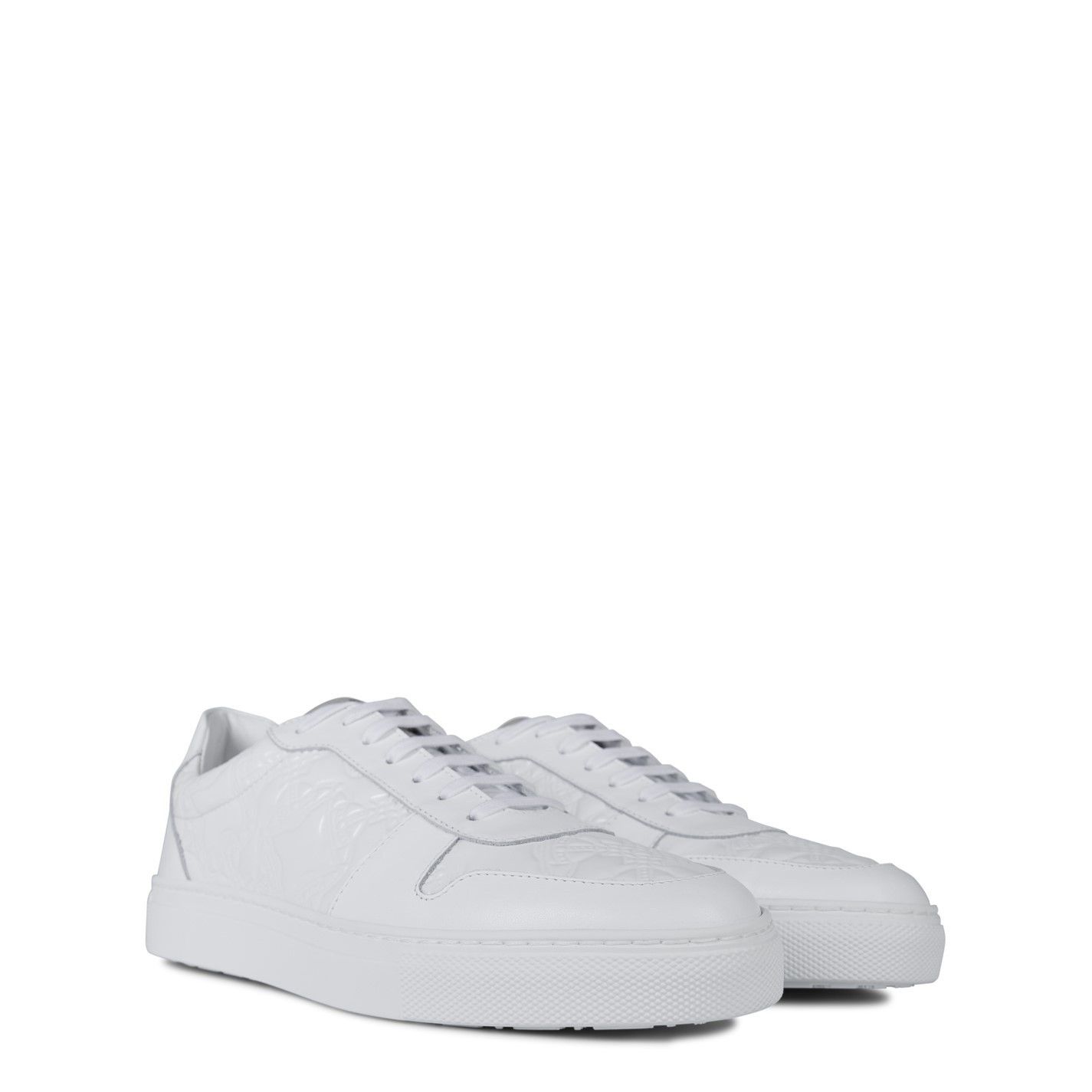 Vivienne Westwood o1y0525 Leather Low-Top Sneakers in White Size US 12 / EU 45 - 3 Thumbnail