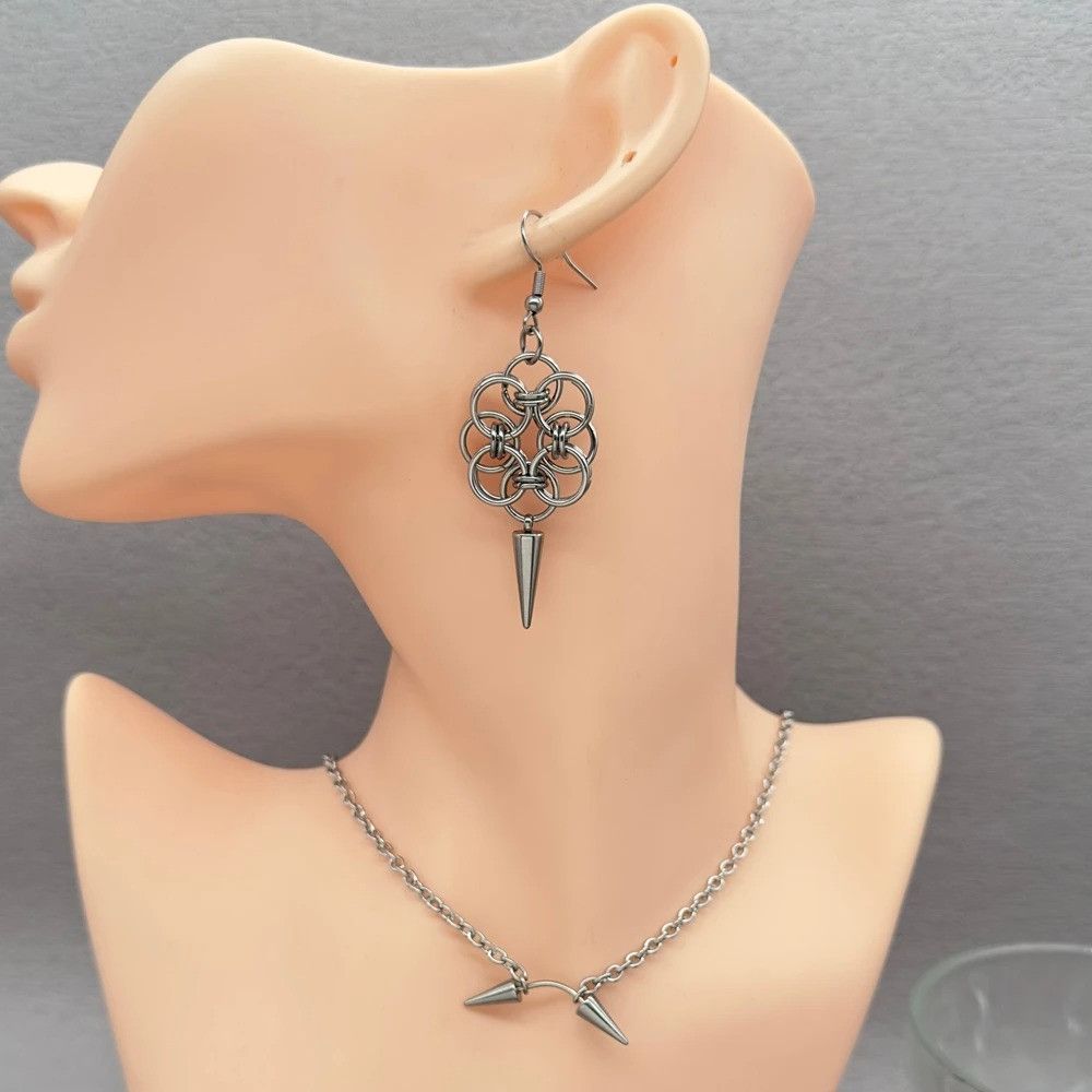 Jewelry Gothic Edgy Spiked Earring Size ONE SIZE - 4 Thumbnail