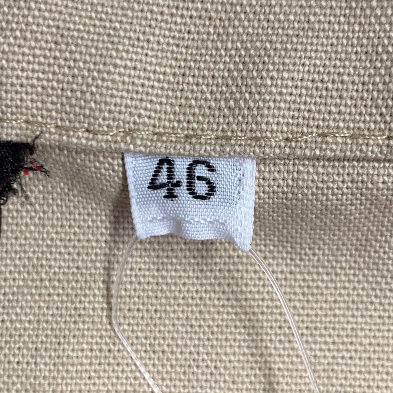 Vetra VETRA Size 36 Beige Cotton Two Pockets Vest Size 36R - 6 Thumbnail