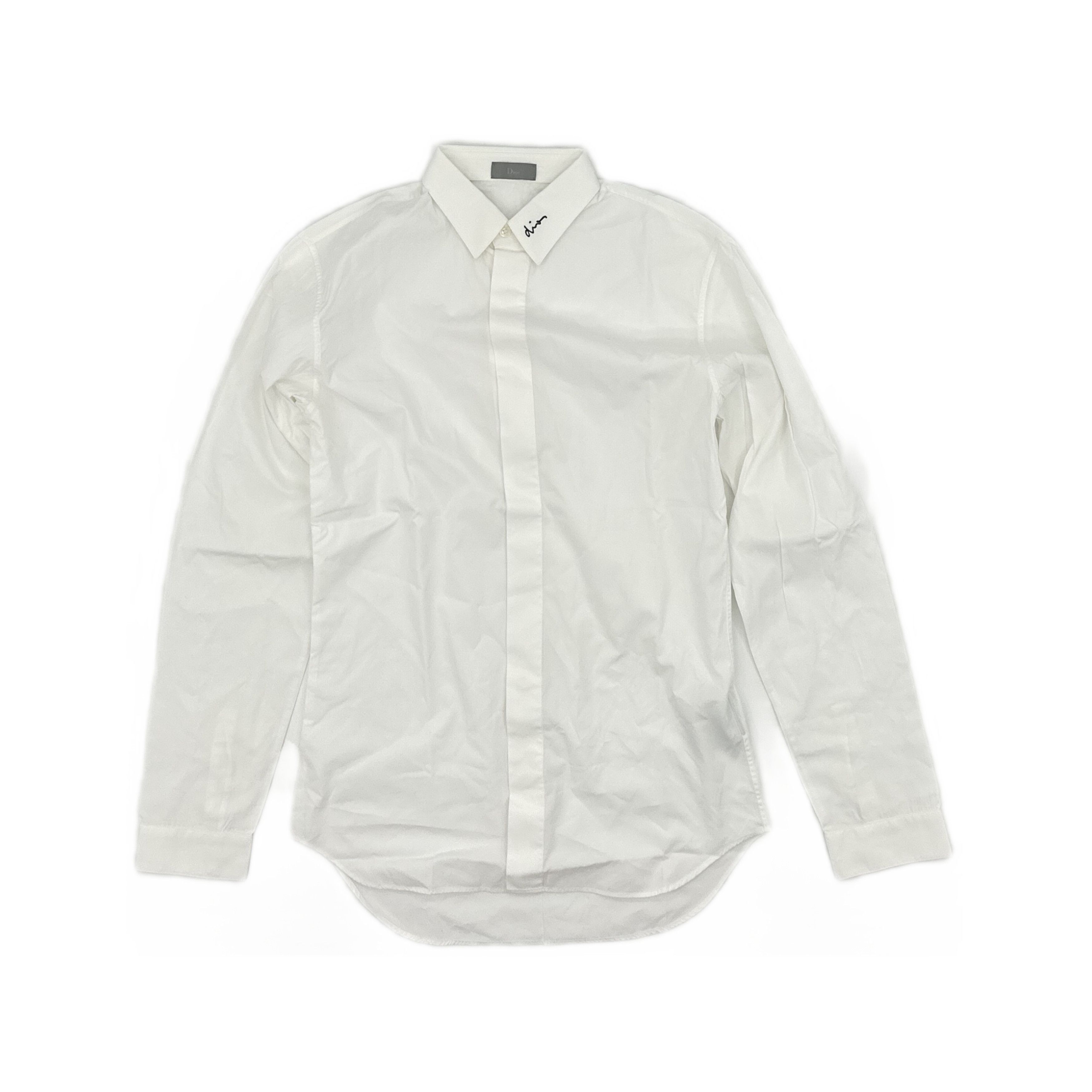 Dior × Hedi Slimane Dior Homme S/S'04 Pinstripe Long Sleeve Shirt