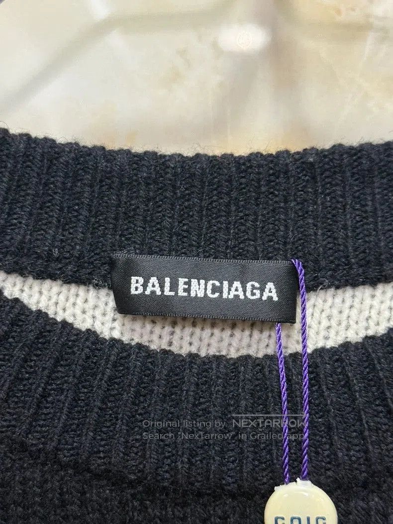 Balenciaga Balenciaga Logo Knit Sweater Black. Size US S / EU 44-46 / 1 - 3 Thumbnail