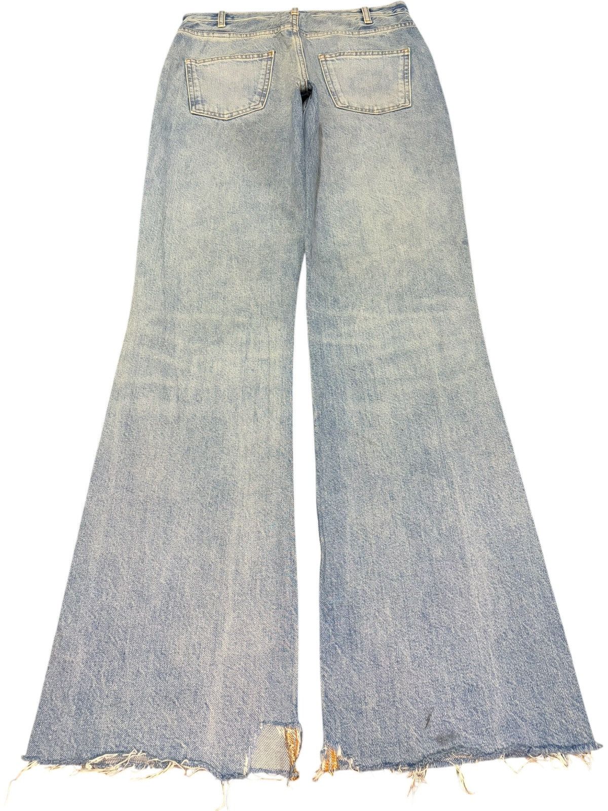 Zara Vintage Zara Faded Wash Distress Flare Jeans Size 28" / US 6 / IT 42 - 2 Thumbnail