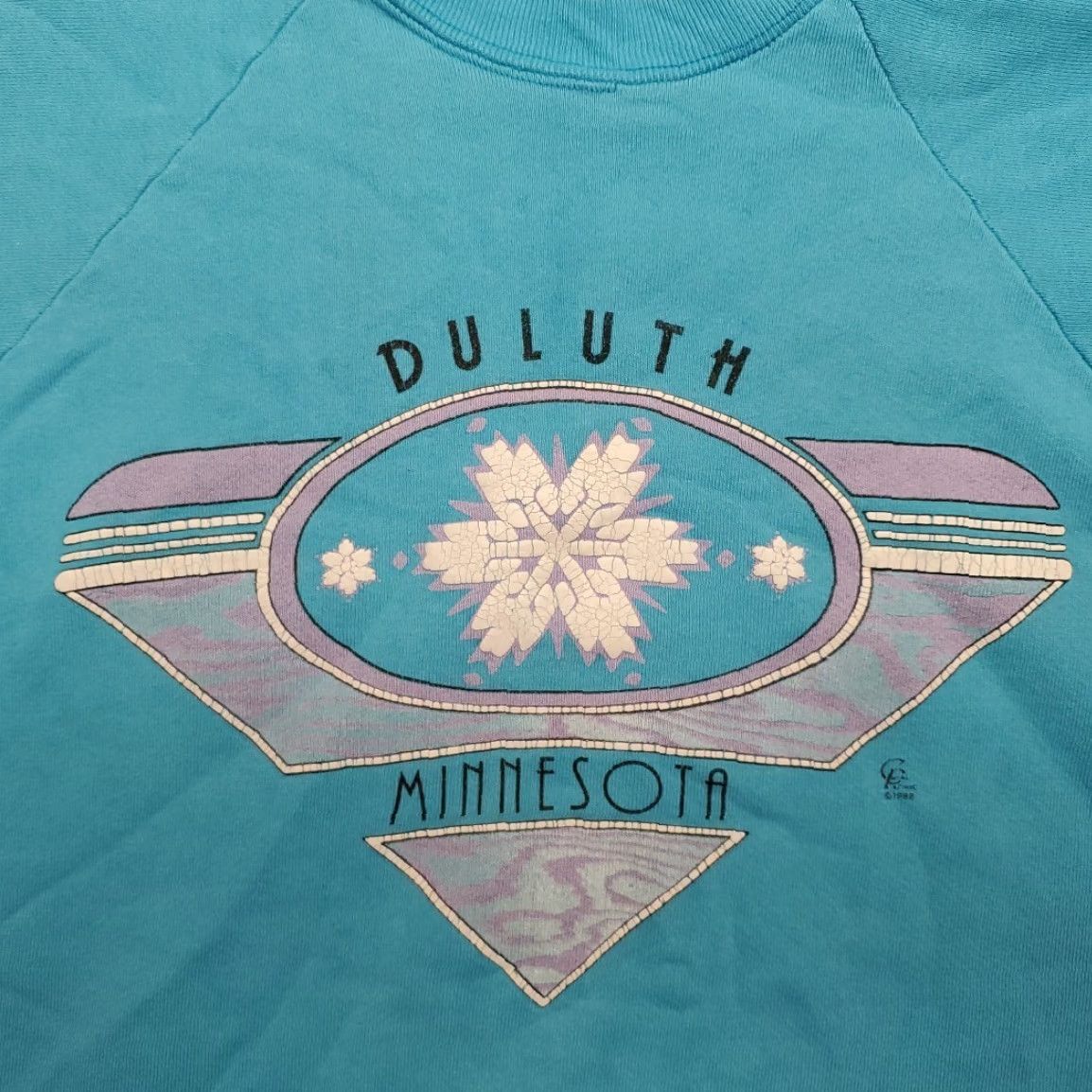 Vintage VTG Duluth Minnesota Sweatshirt Mens Large Blue Tourist Snow Ski Retro 80s USA Size US L / EU 52-54 / 3 - 4 Thumbnail