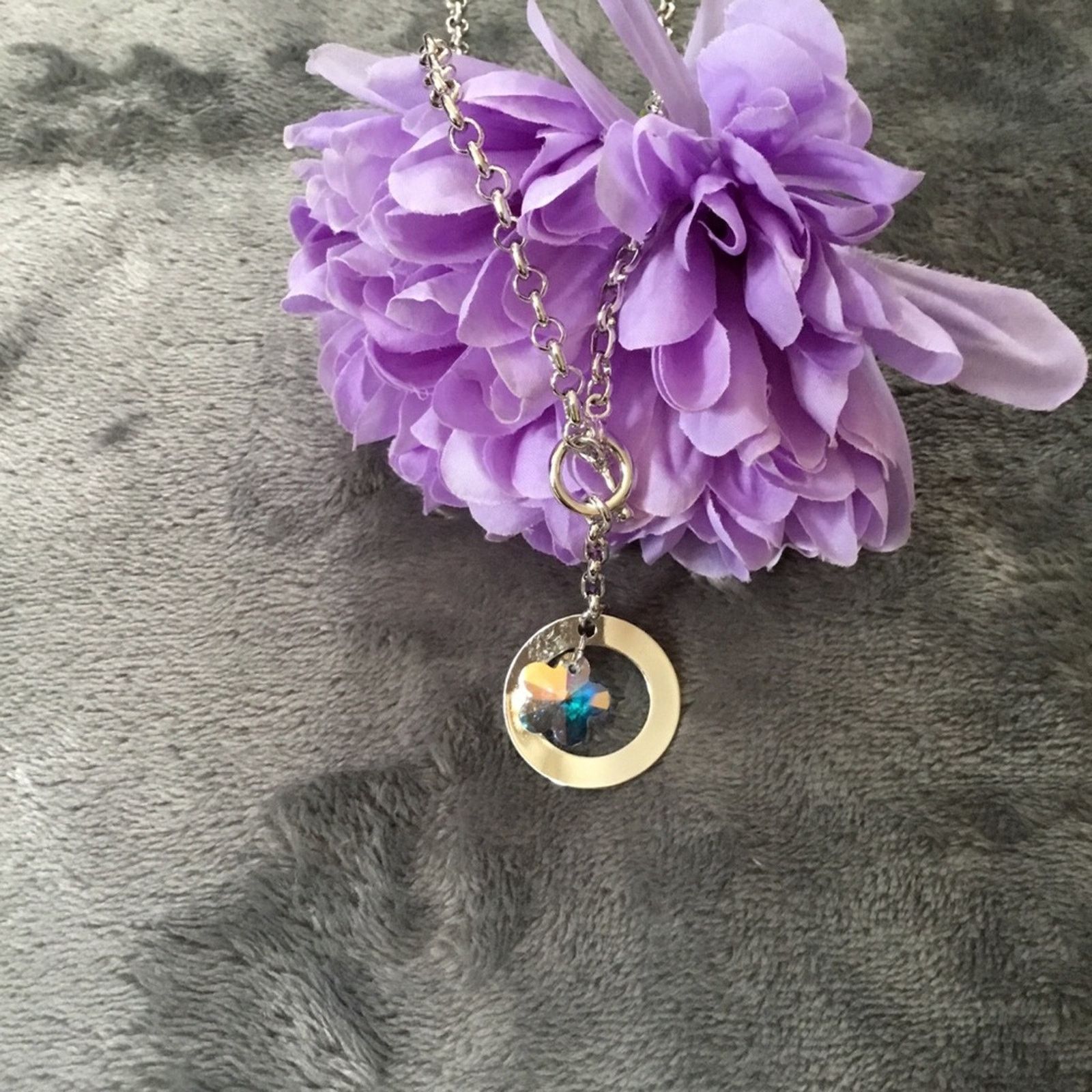 Other Silver Sparkling Star Crystal Necklace Size ONE SIZE - 5 Thumbnail