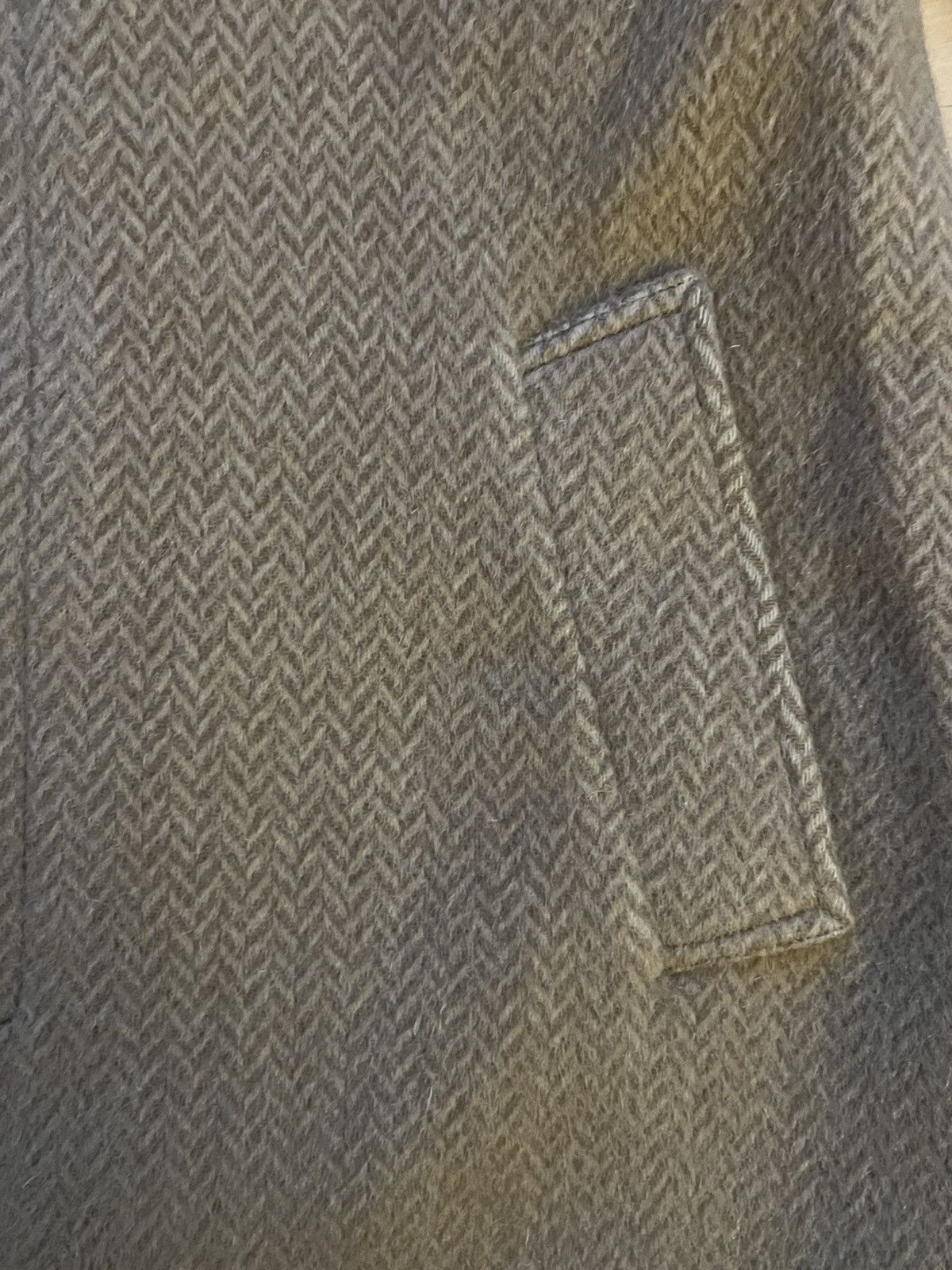Vintage Beige Balmacaan Tweed Herringbone Overcoat Size US M / EU 48-50 / 2 - 9 Thumbnail
