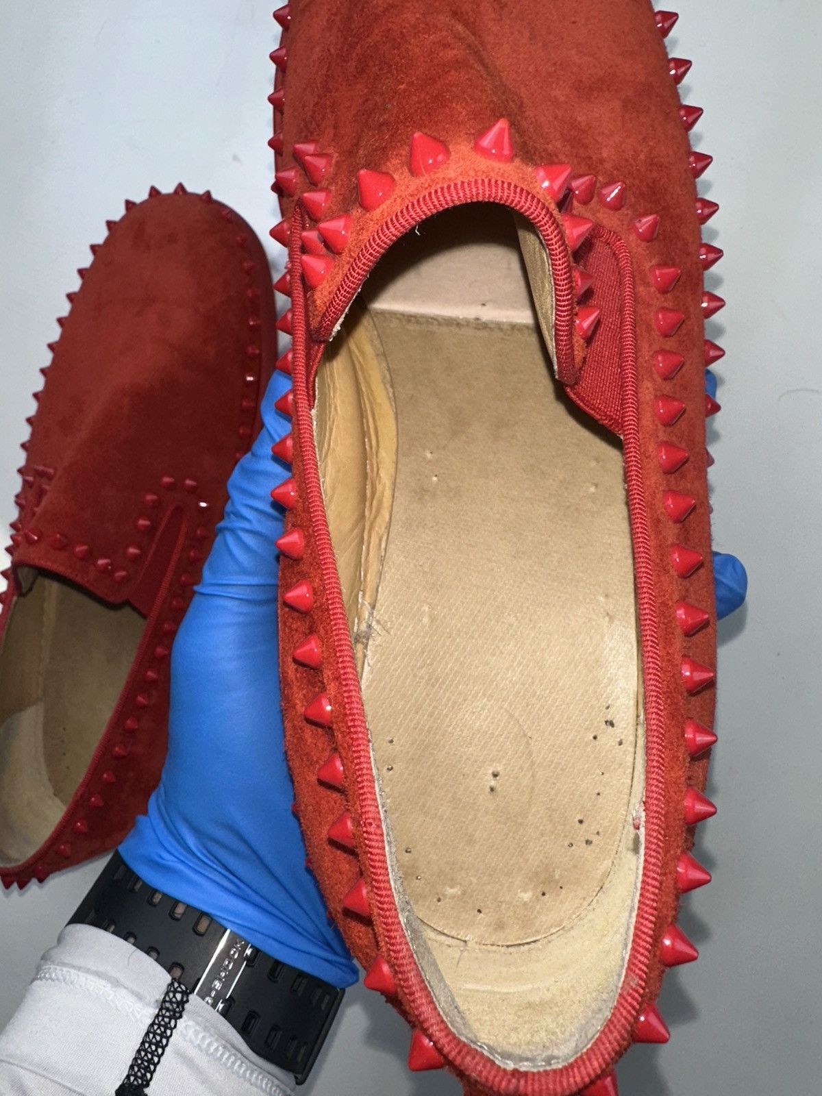 Christian Louboutin Christian Louboutin Suede Sneakers Size US 12 / EU 45 - 7 Thumbnail