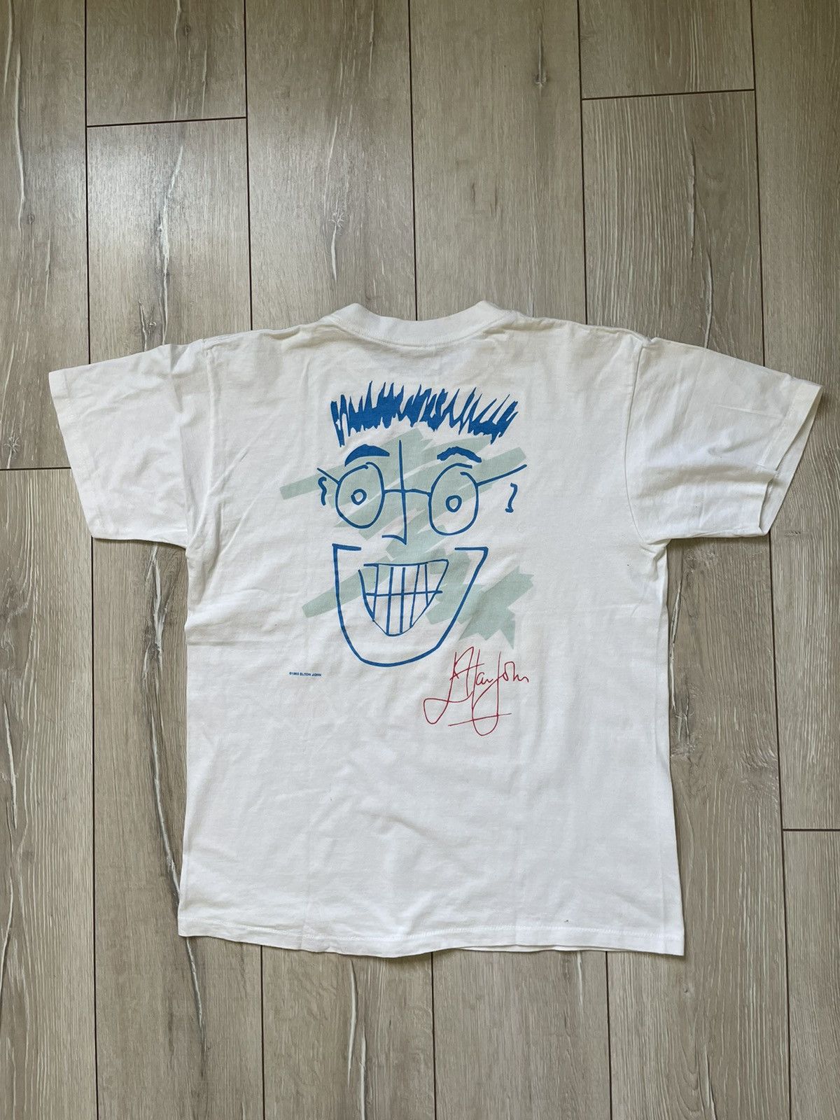 Hard Rock Cafe × Vintage Vintage Hard Rock Cafe Signature Series 1993 Elton John Face Size US L / EU 52-54 / 3 - 1 Thumbnail