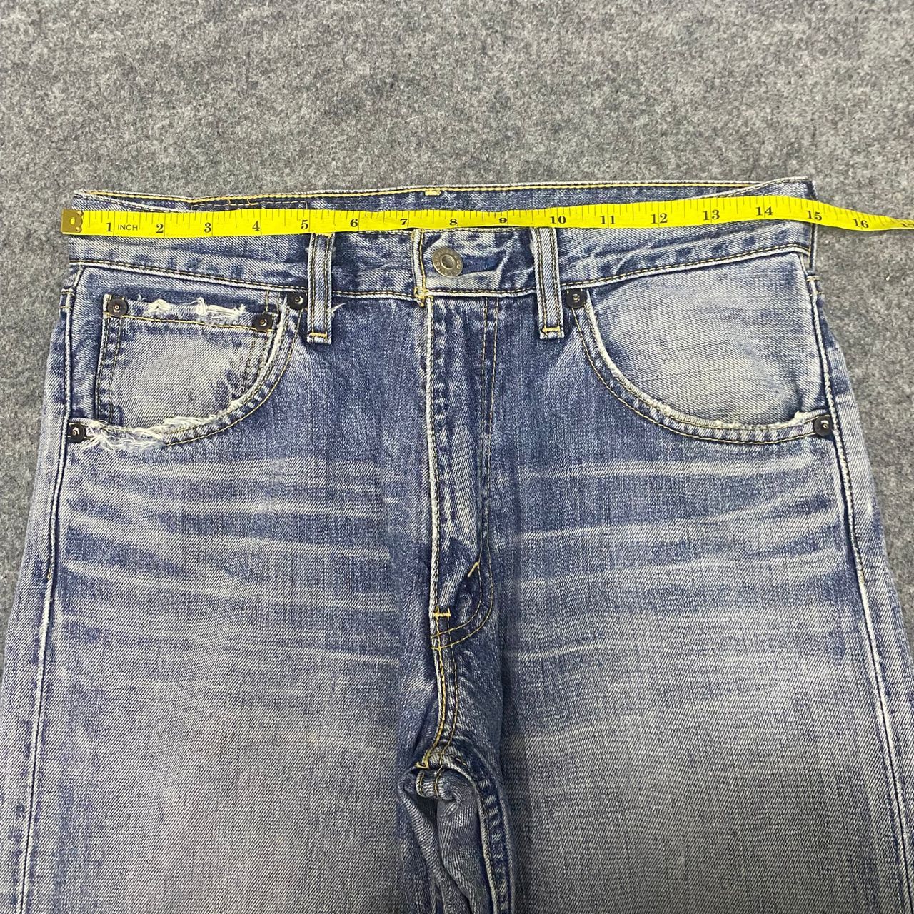Levi's Vintage 90s Levis Distressed Denim Kurt Cobain Style Size US 30 / EU 46 - 4 Thumbnail