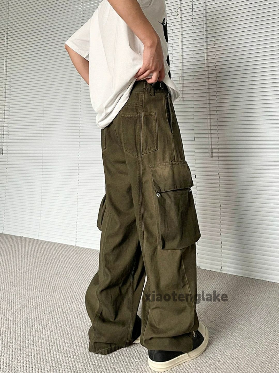 Designer × Japanese Brand × Vintage utility military outdoor patchwork baggy cargo pants Size US 32 / EU 48 - 3 Thumbnail