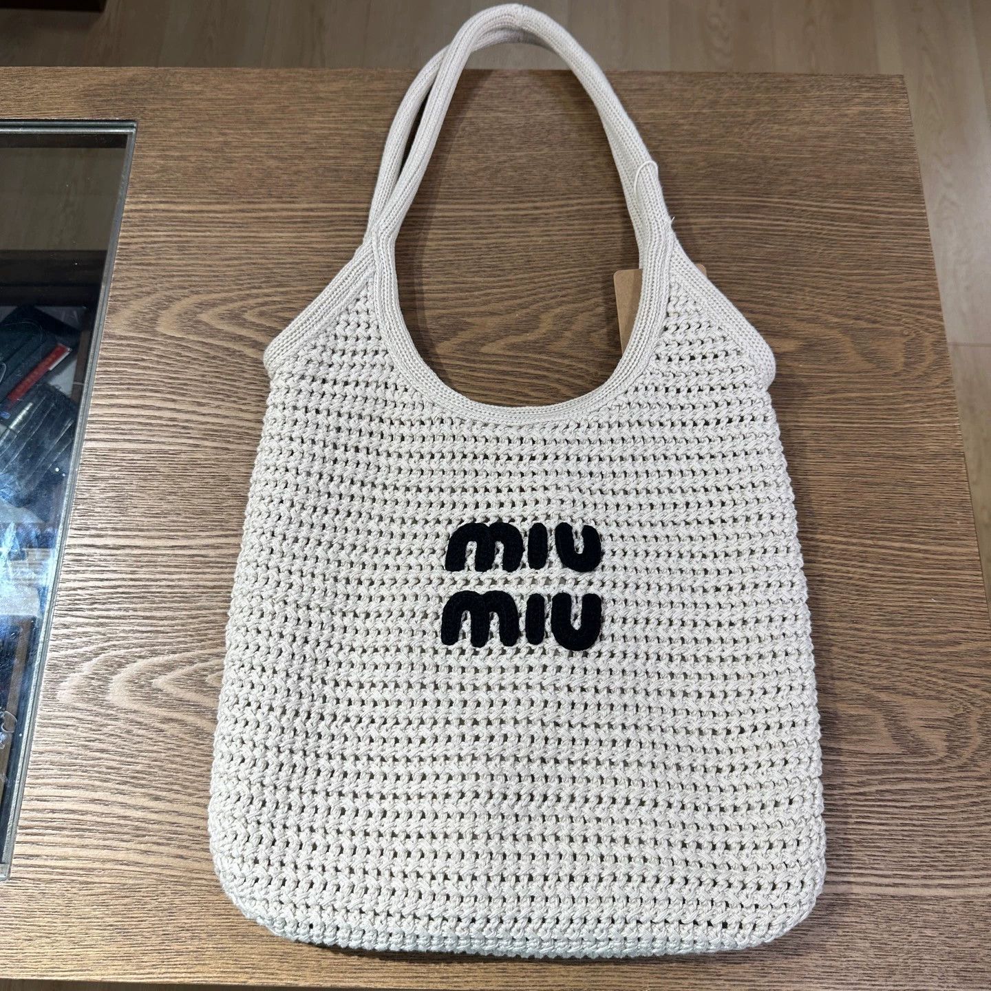 Miu Miu MiuMiu IVY Logo Embroidery Hand/Shldr Bag mar432 Size ONE SIZE - 1 Thumbnail