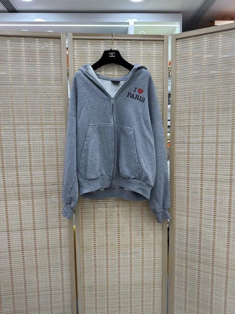 Balenciaga Balenciaga Women's Zip-Up Sweatshirt XS Size US XS / EU 42 / 0 - 1 Thumbnail