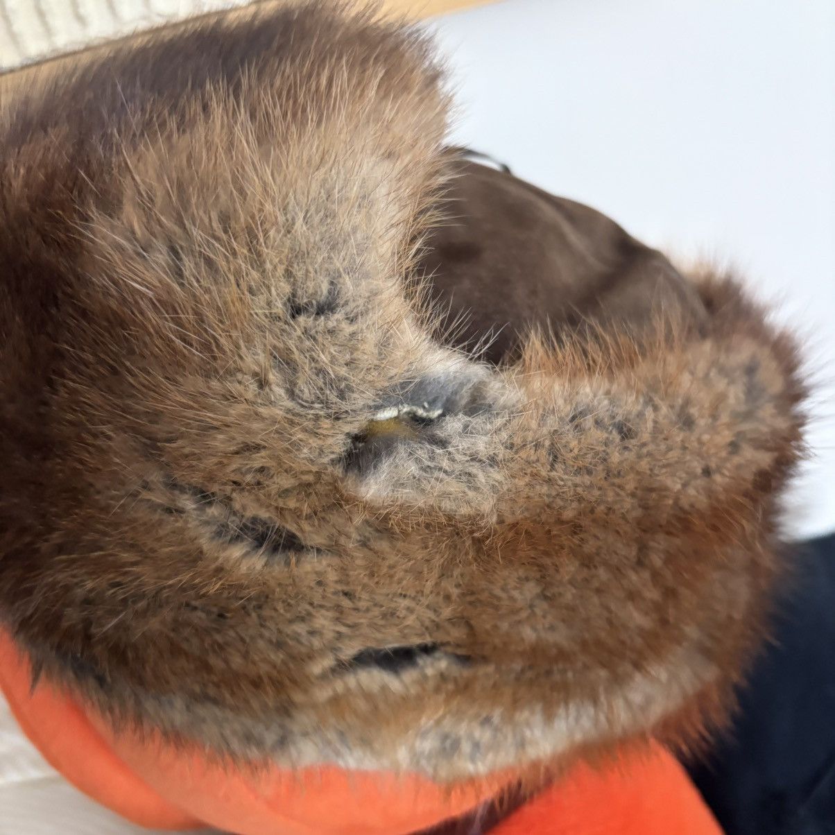 Hysteric Glamour Vintage 80’s Ushanka Hat Real Fur Brown Quilted Lining Size ONE SIZE - 7 Thumbnail