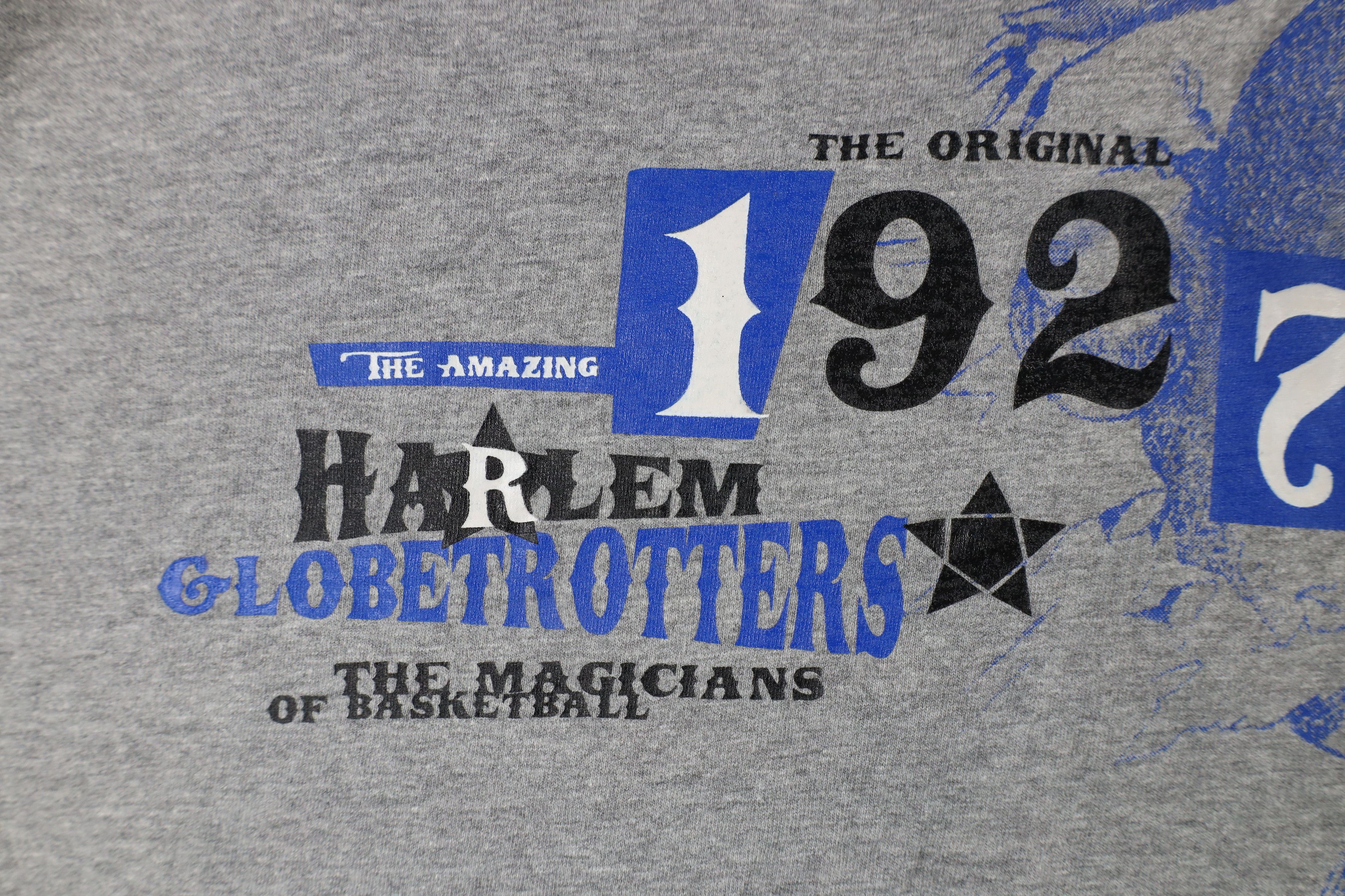 Vintage Vintage 90s Out Harlem Globetrotters Basketball T-Shirt Gray Size US L / EU 52-54 / 3 - 6 Thumbnail