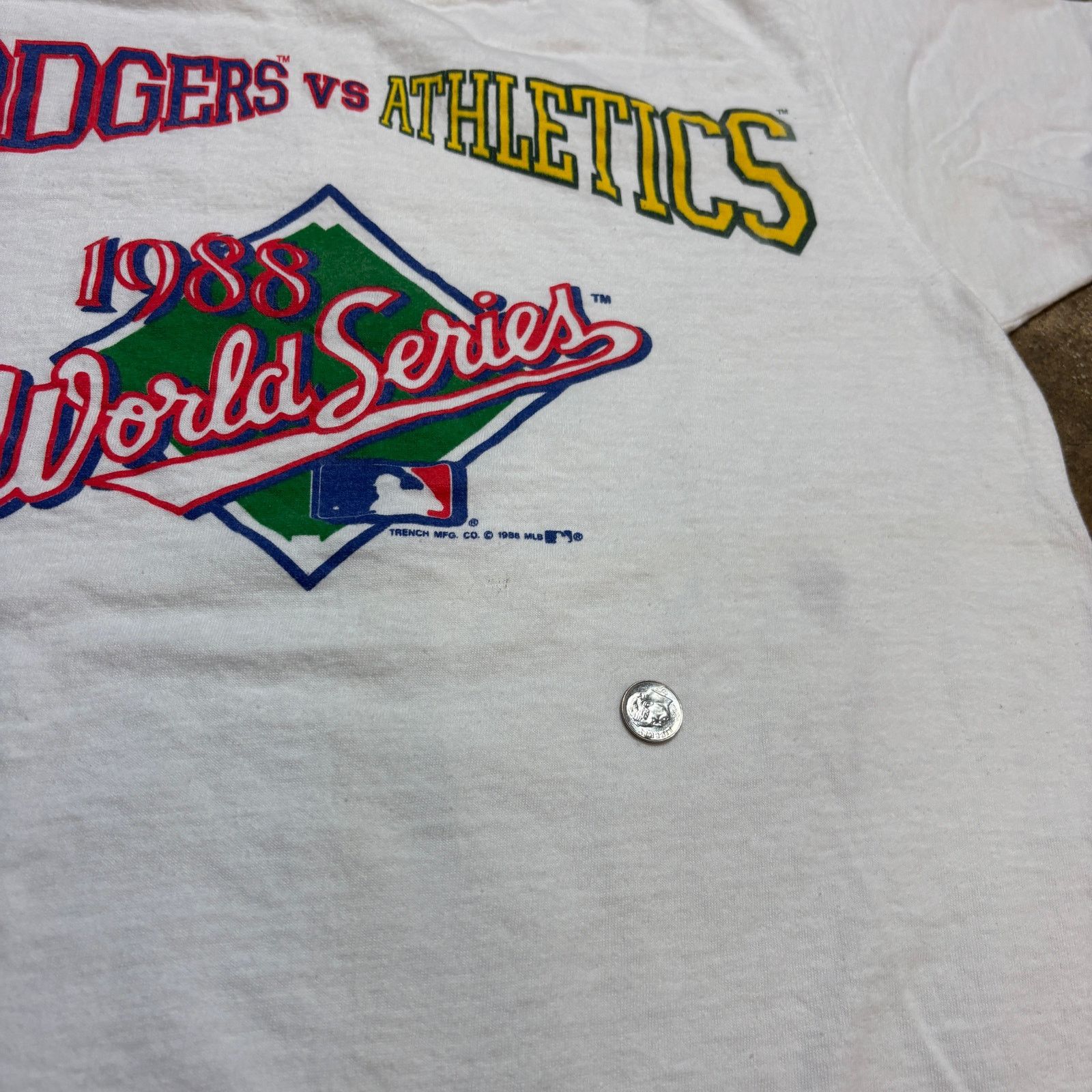 MLB × Vintage Vintage 1988 Dodgers vs Athletics World Series Shirt Men's M Size US M / EU 48-50 / 2 - 9 Thumbnail
