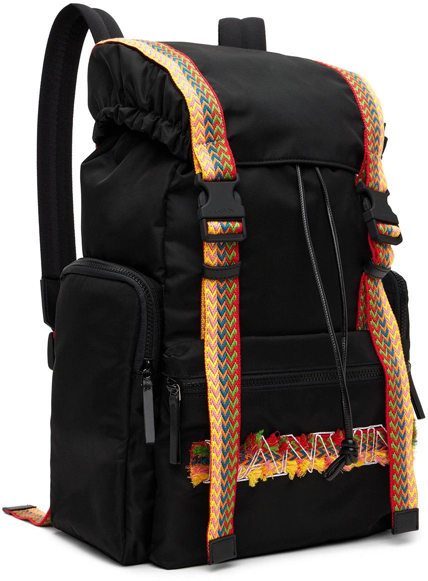 Lanvin o1y0125 Size : OS / Embroidered Logo Backpack in Multicolor Size ONE SIZE - 2 Thumbnail