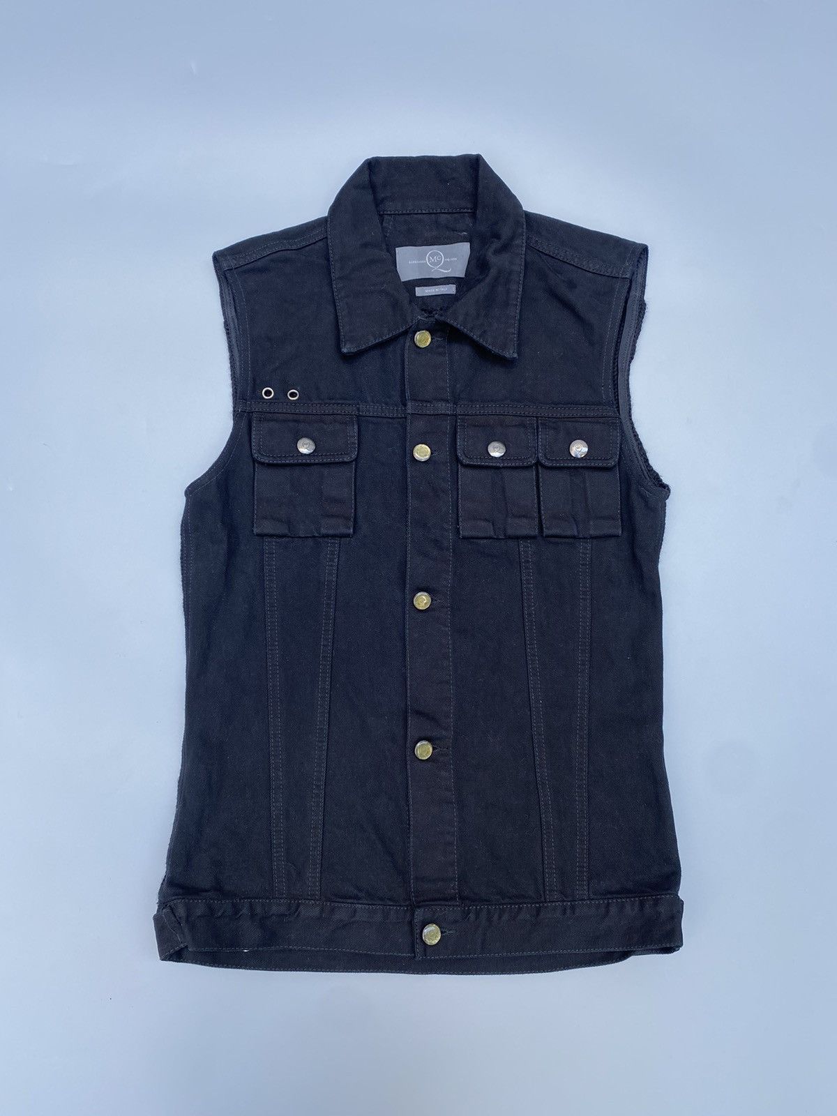 Alexander McQueen 2000s Alexander Mcqueen- Cargo Denim Knit Vest Size US M / EU 48-50 / 2 - 3 Thumbnail