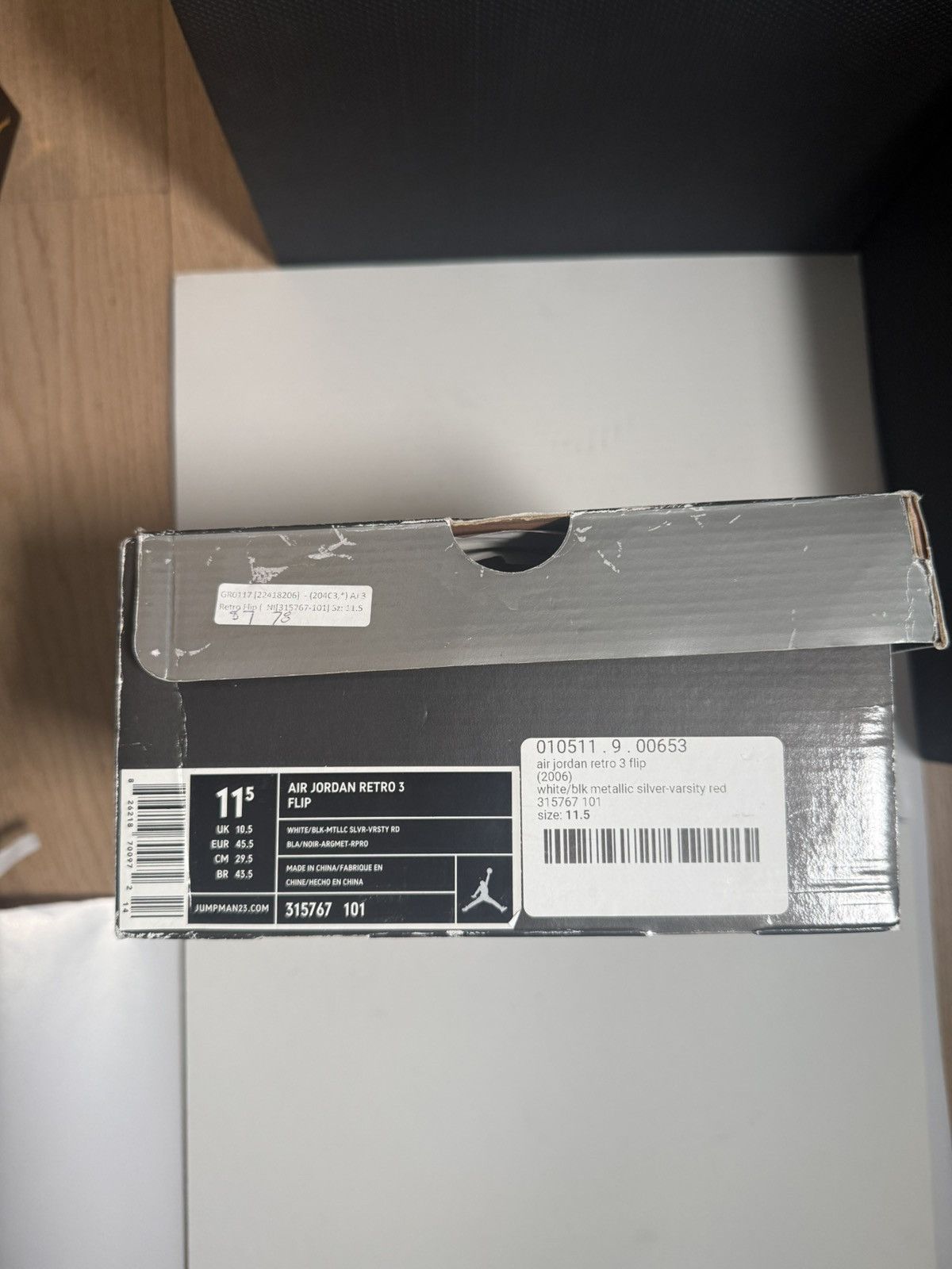 Jordan Brand Jordan 3 - Flip (White) Size US 11.5 / EU 44-45 - 8 Thumbnail