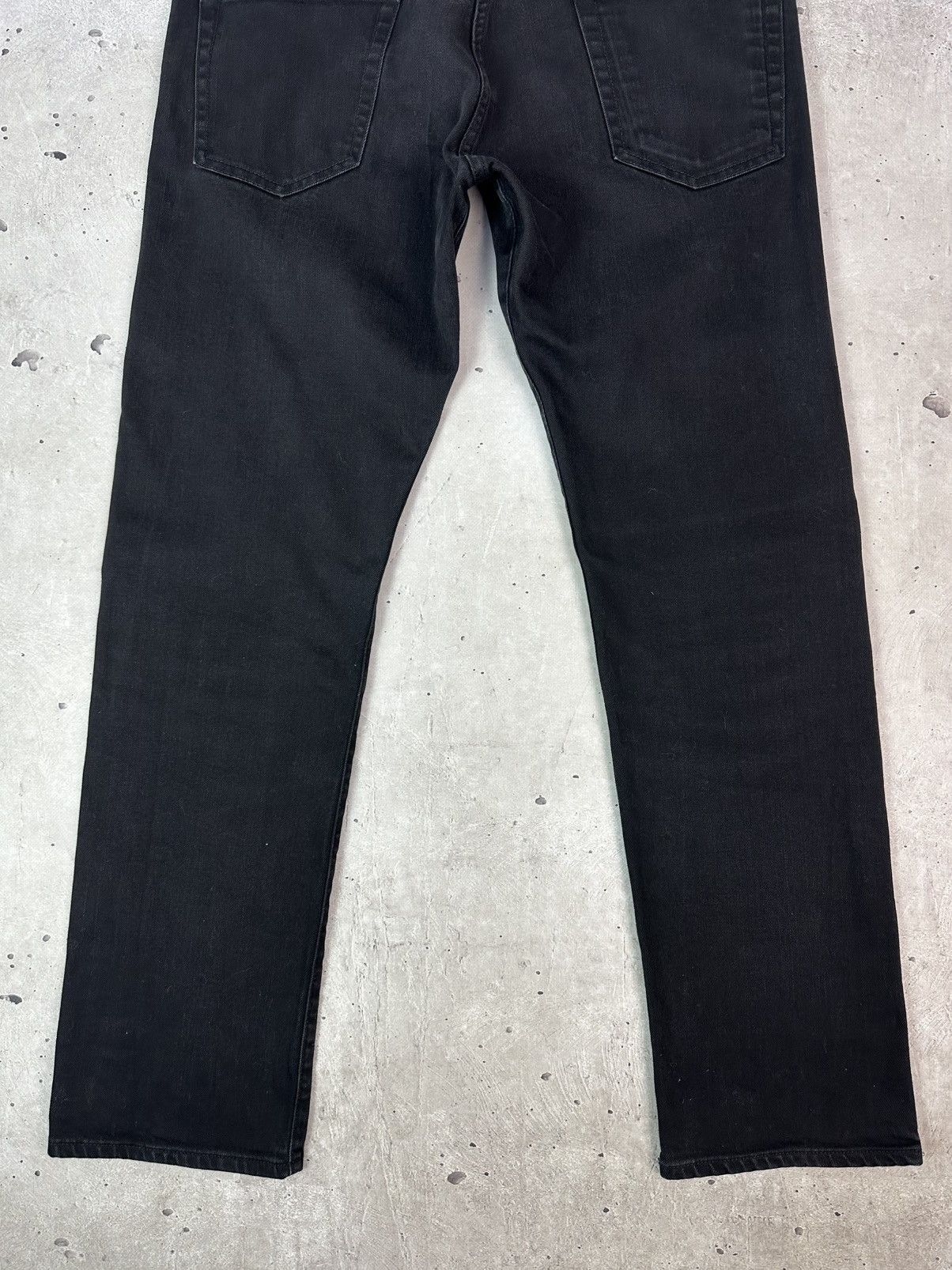 Paul Smith Paul Smith Standard Fit Black Straight Cotton Men’s Jeans Size US 34 / EU 50 - 8 Thumbnail